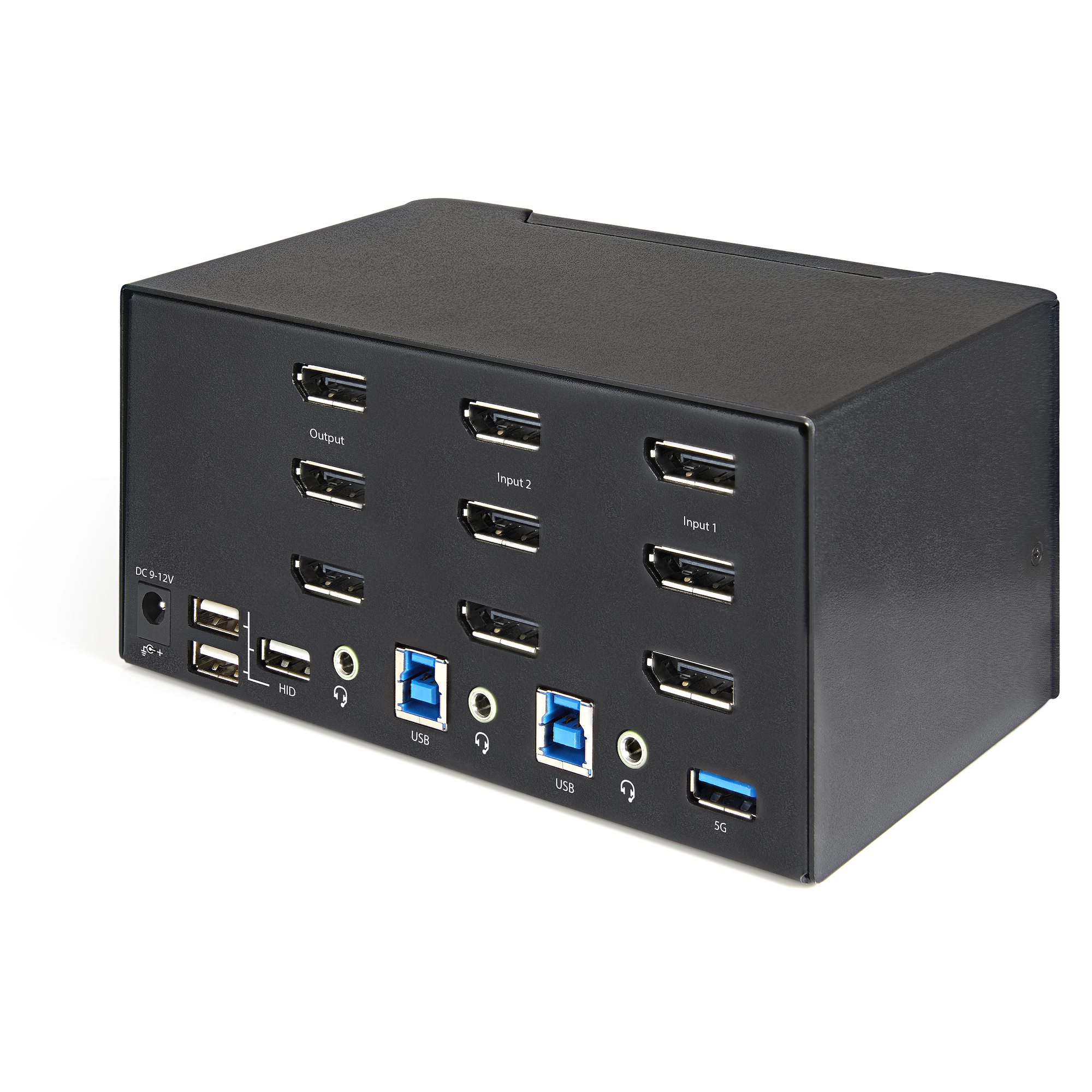 STARTECH.COM 2 Port Triple Monitor DisplayPort KVM Switch - 4K 60Hz UHD HDR - DP 1.2 KVM Umschalter