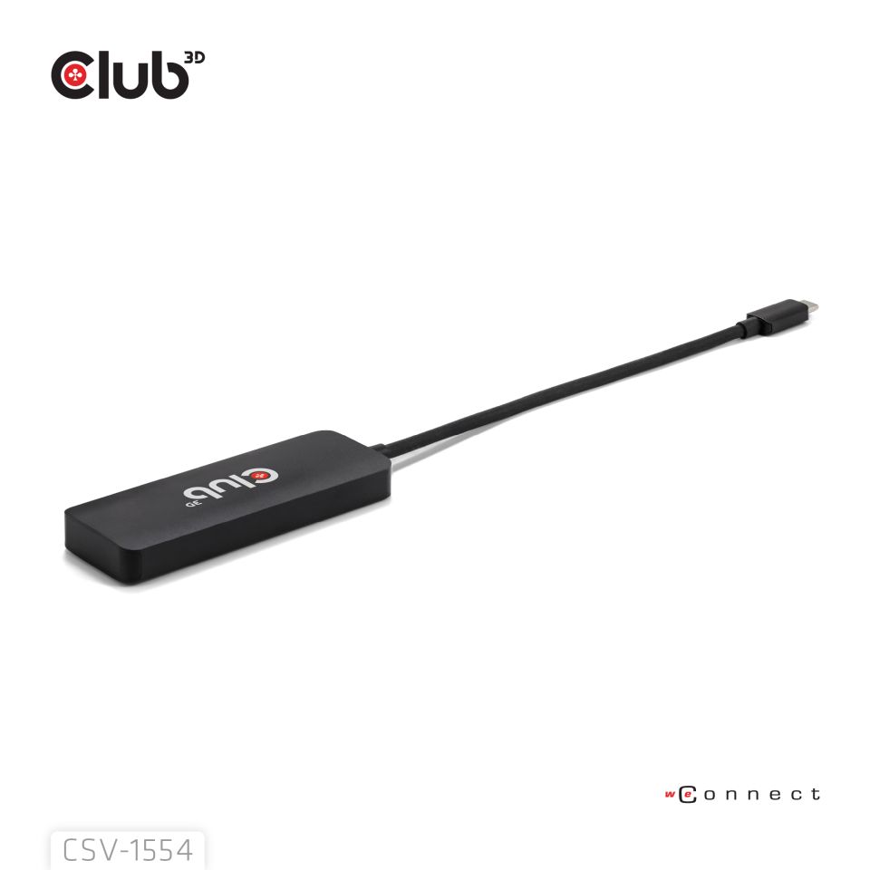 Club3D MST-Hub USB 3.2 Typ C > 3x HDMI 4K60Hz St/Bu retail