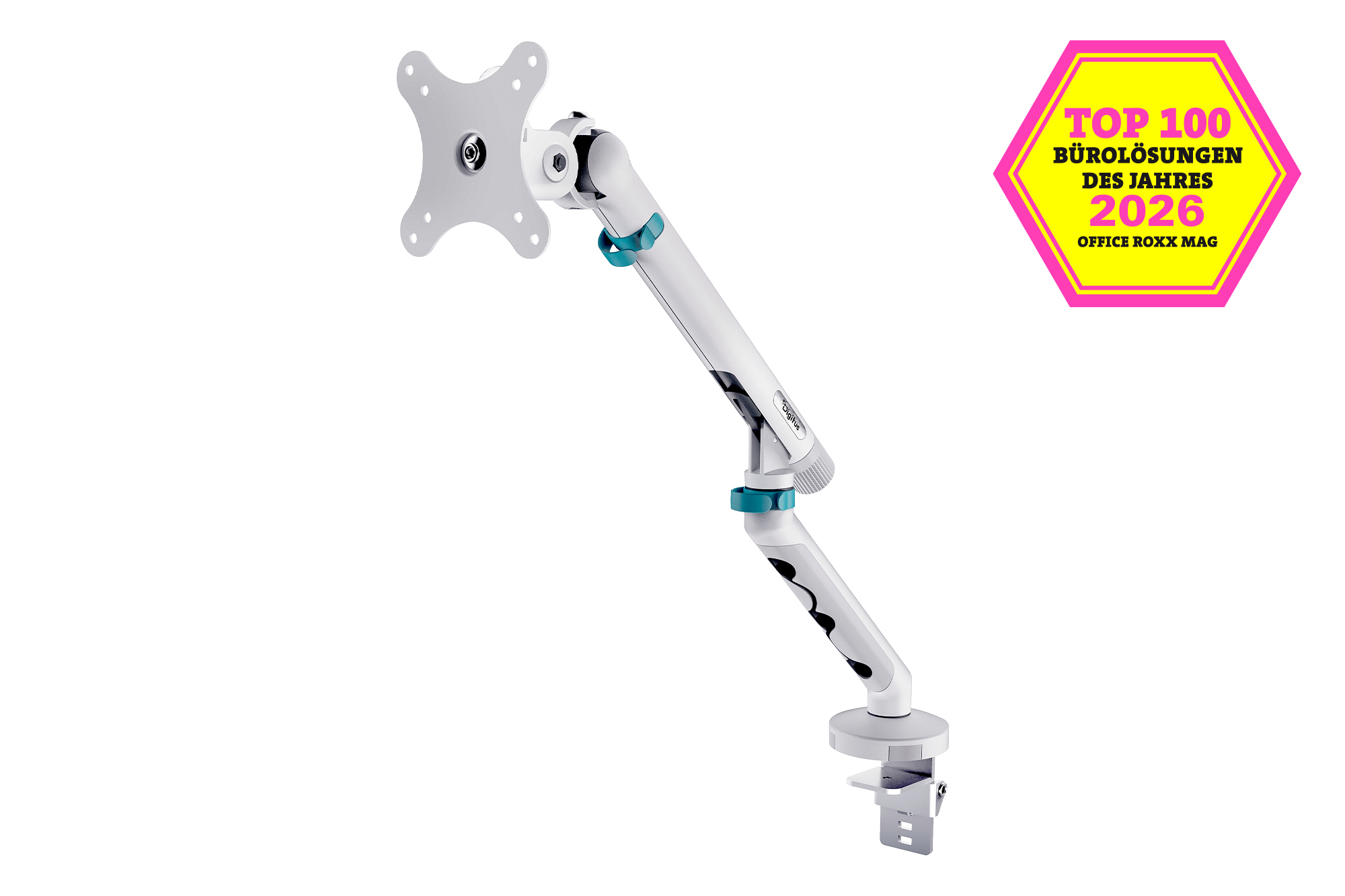 DIGITUS TIS 35 2TFT, 4Gelenke weiß max.10KG mech. Feder