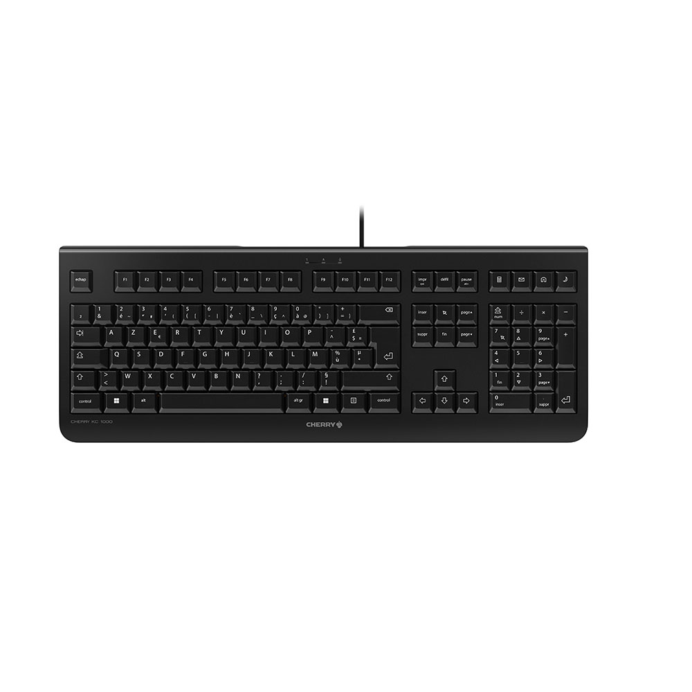 CHERRY KC 6000 SLIM BLACK CORDED KEYBOARD USB FRENCH
