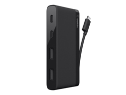 4-PORT USB-C TRAVEL HUB 2XUSB A/2XUSB C BLACK