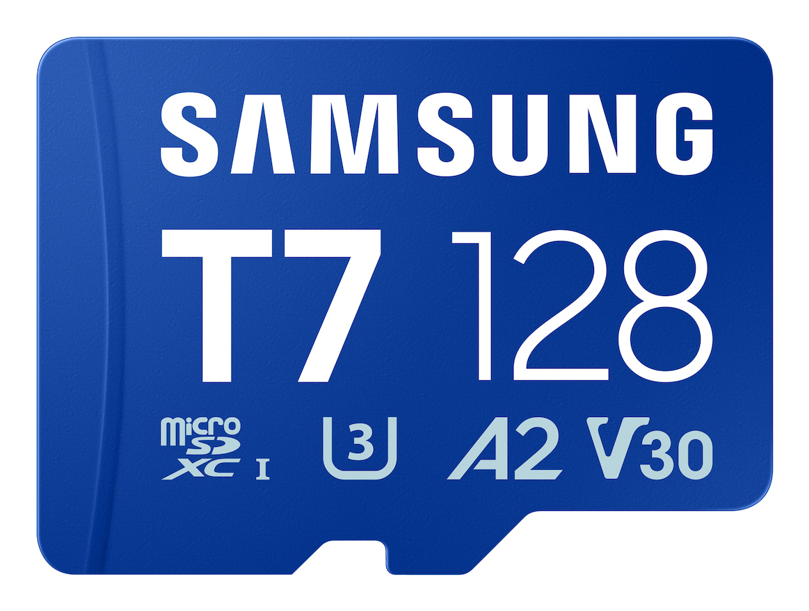 SAMSUNG T7 microSD Speicherkarte 128GB für Smartphones Tablets und Handheld-Konsolen bis zu 170MB/s Lesen