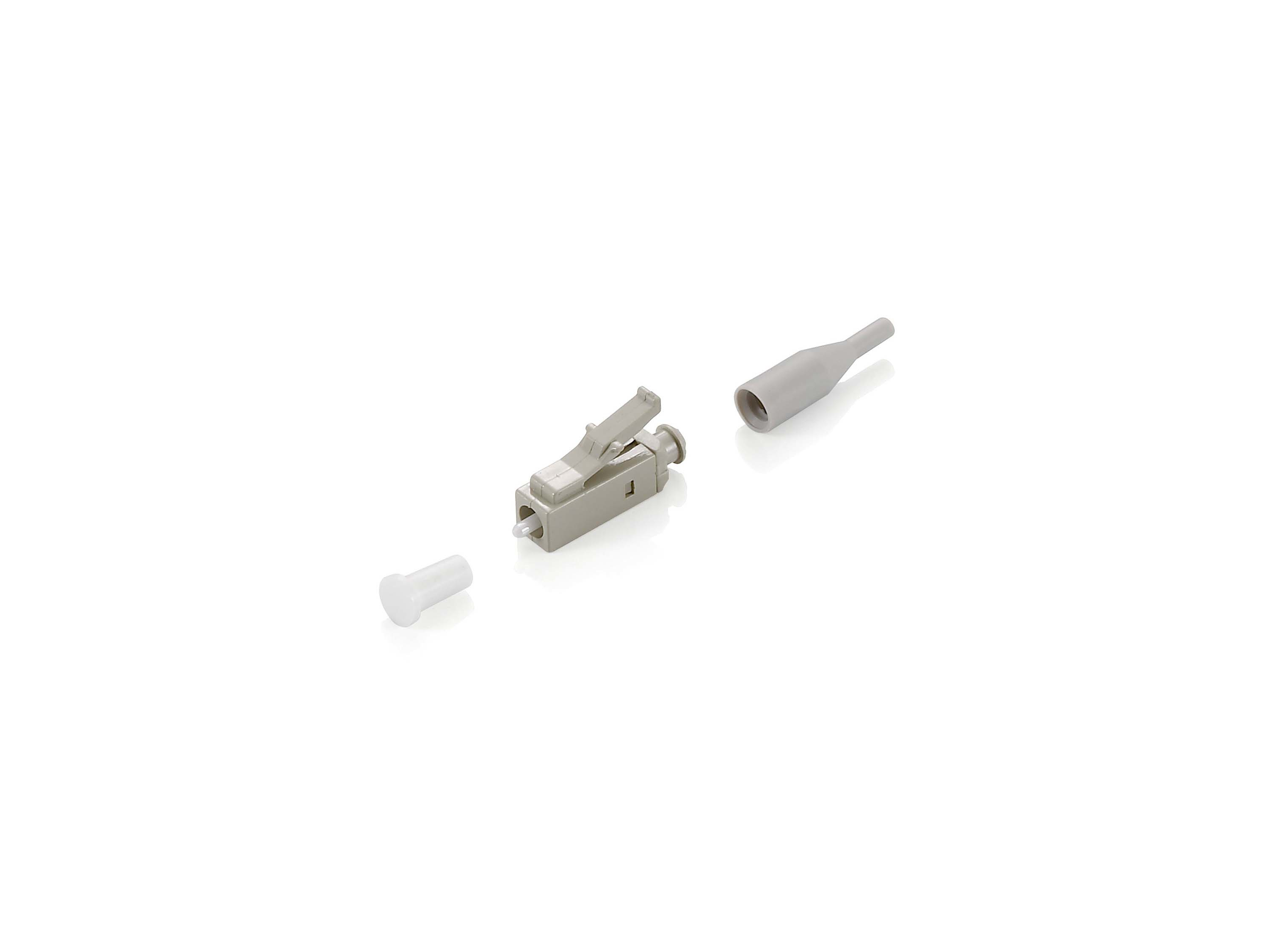 Equip LWL-Steckverbinder LC->LC Multimode 12Stk beige