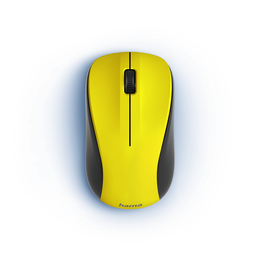 hama MW-300 V2 Maus kabellos gelb