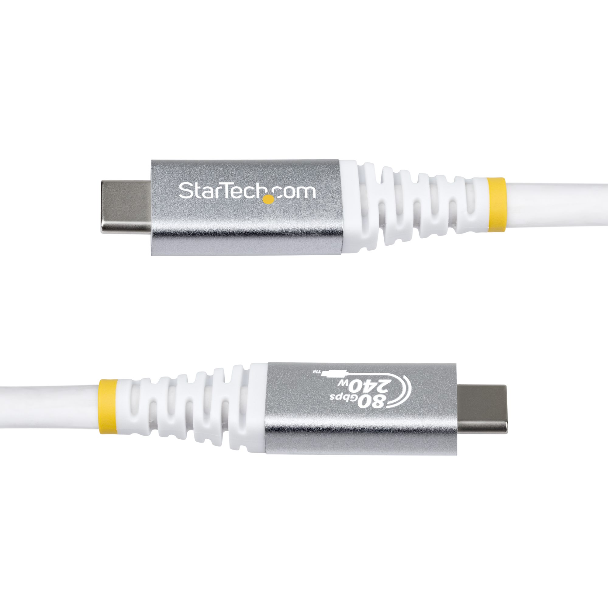 StarTech.com CC50CM80GUSB4CABLEW USB4 Kabel 0,5 m 80 Gbps Weiß