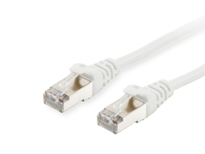 Equip Patchkabel Cat6A S/FTP 2xRJ45 0.15m weiß LSZH Polybeutel