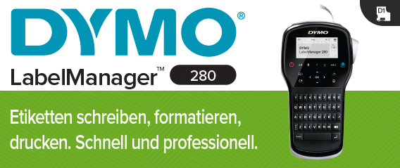 DYMO LabelManager 280 6/9/12 mm D1-Bänder AZERTY
