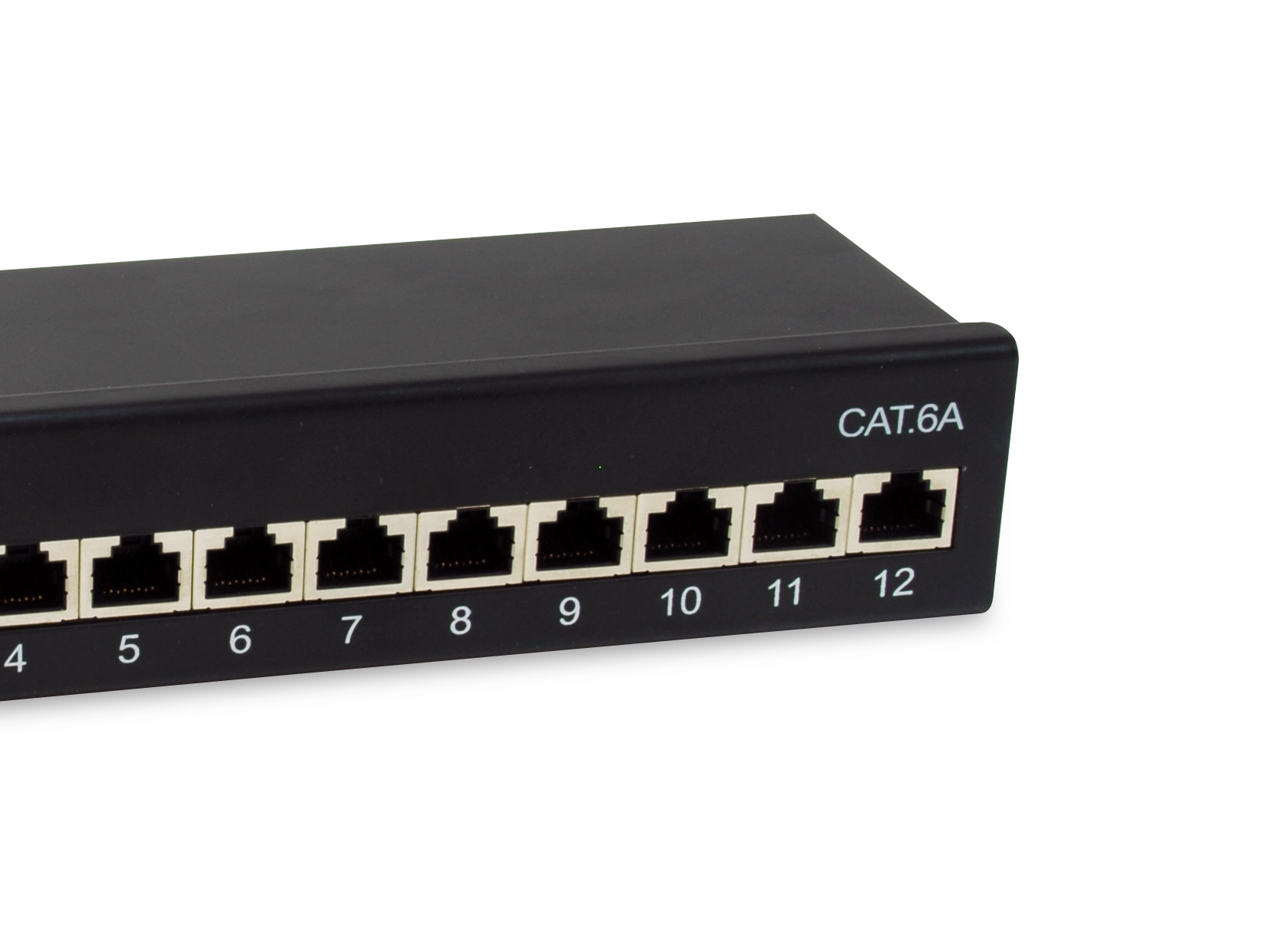 Equip Patchpanel 12xRJ45 Cat6a Desktop 500MHz RAL9005