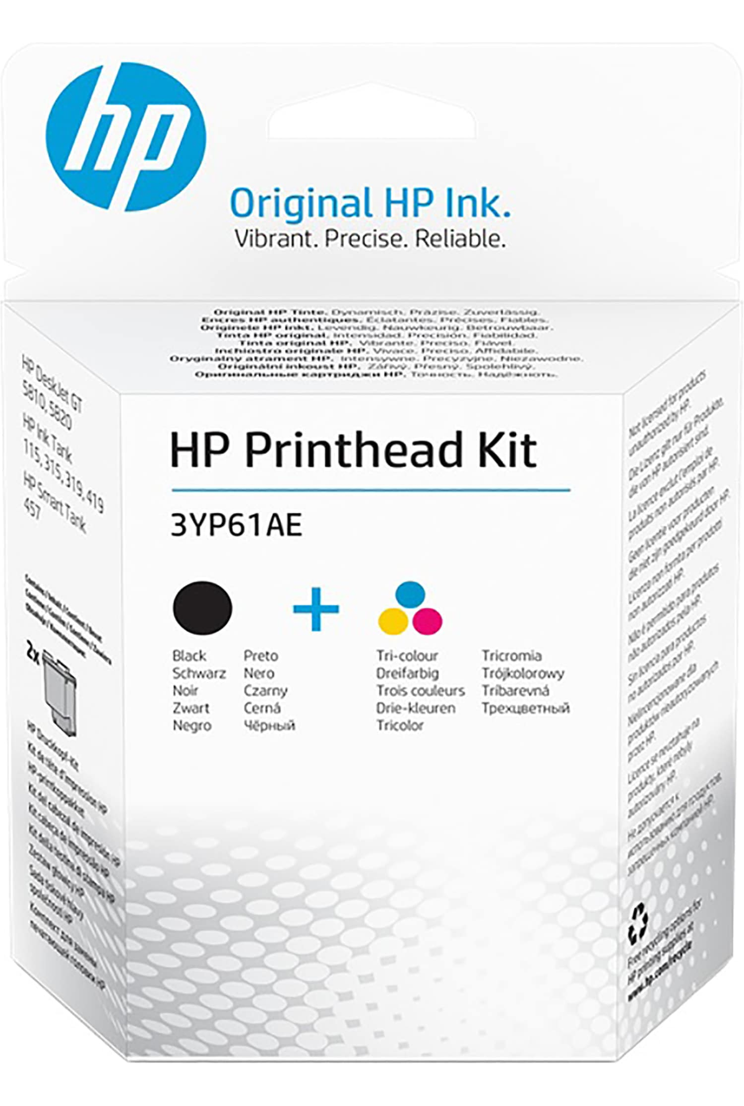 HP Schwarz Farbe dreifarbig GT Druckkopf Kit