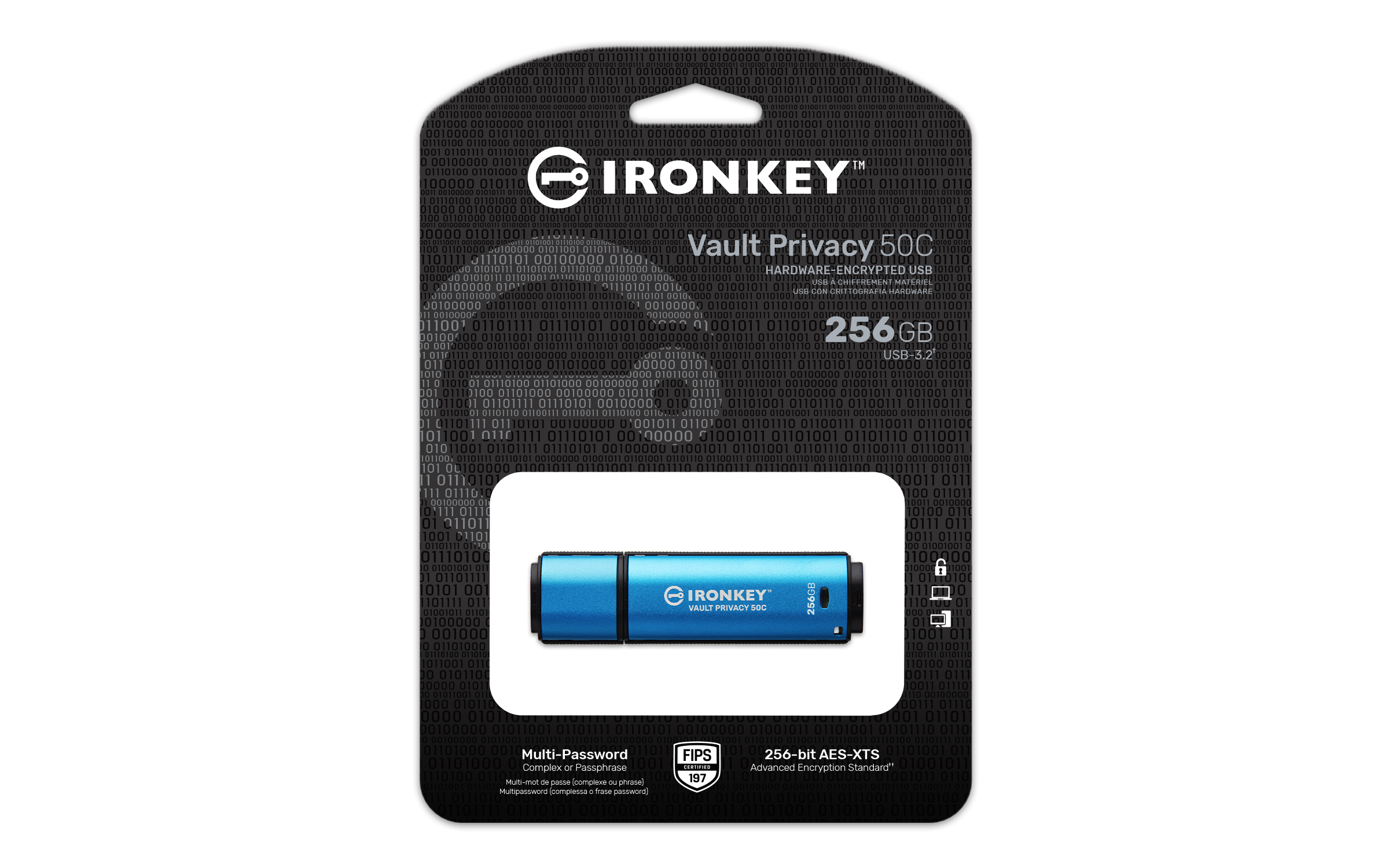 IronKey Vault Privacy 50 256 GB, USB-Stick