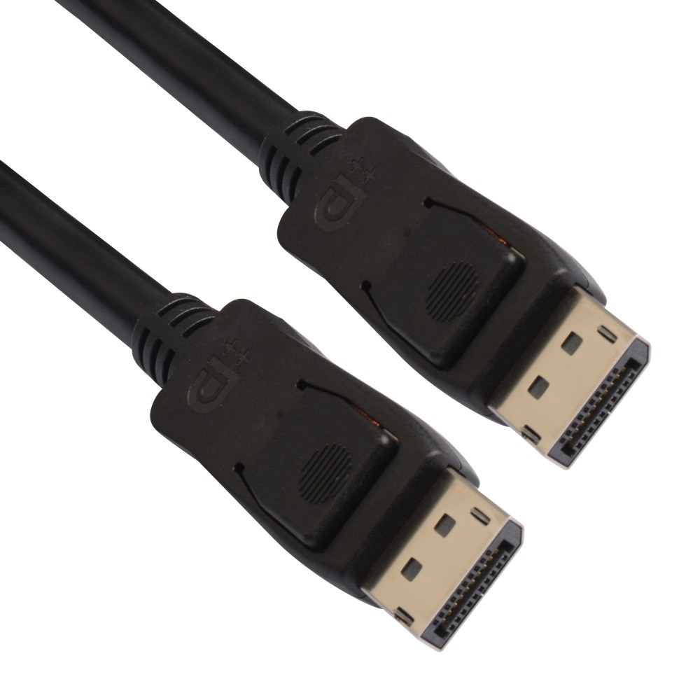 Techly DisplayPort 1.4, Audio/Video Kabel, schwarz, 2m