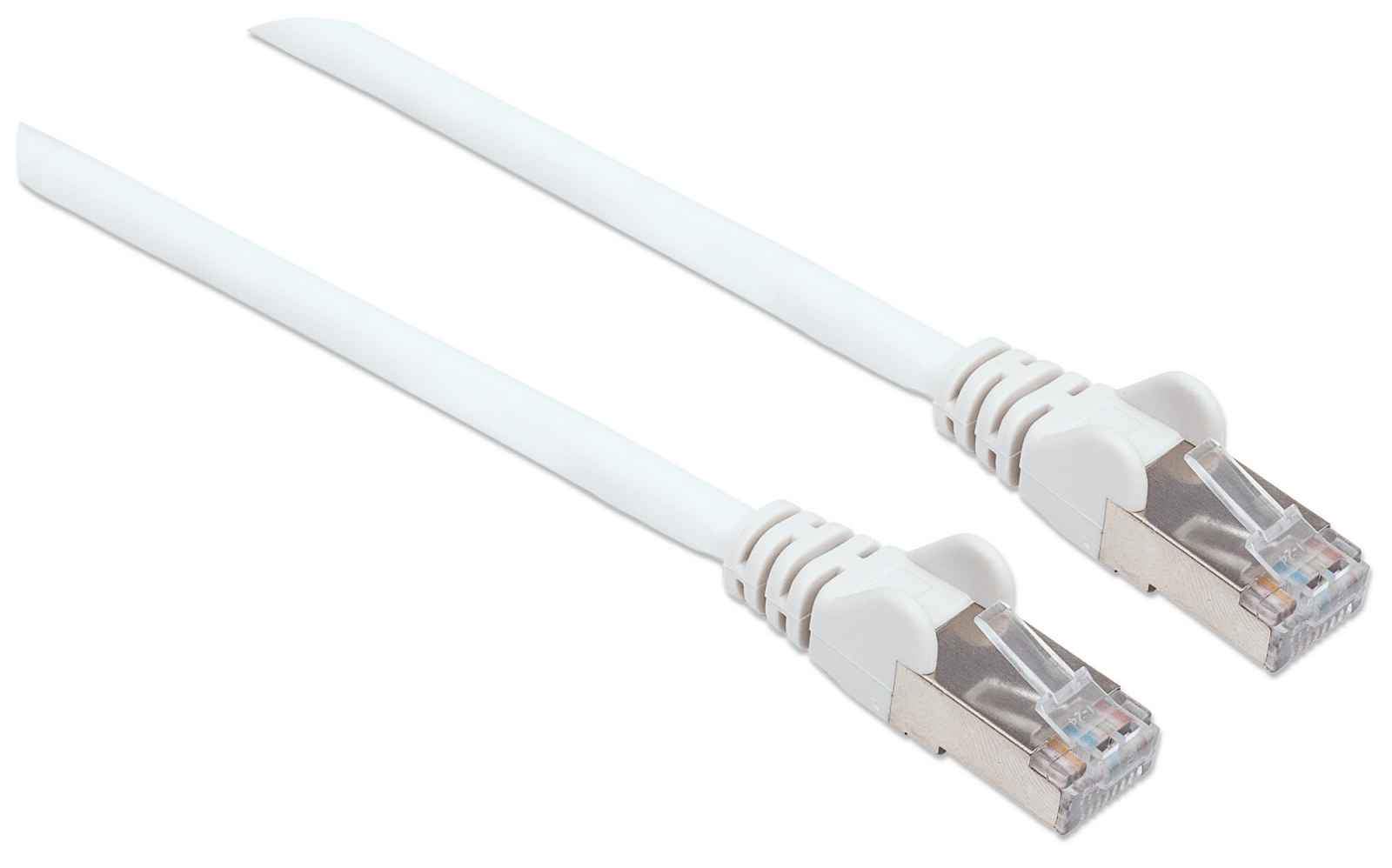 INTELLINET Kabel Cat6A St. Cat7-Rohkabel weiss komplett Kupfer LS0H 3 m Netzwerkkabel Patchkabel