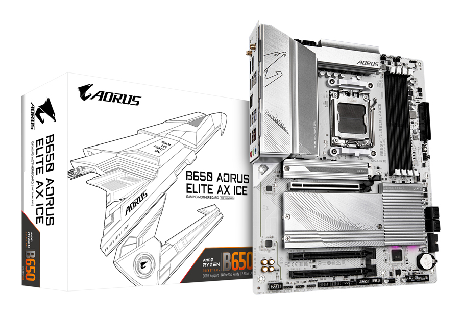B650 AORUS ELITE AX ICE, Mainboard