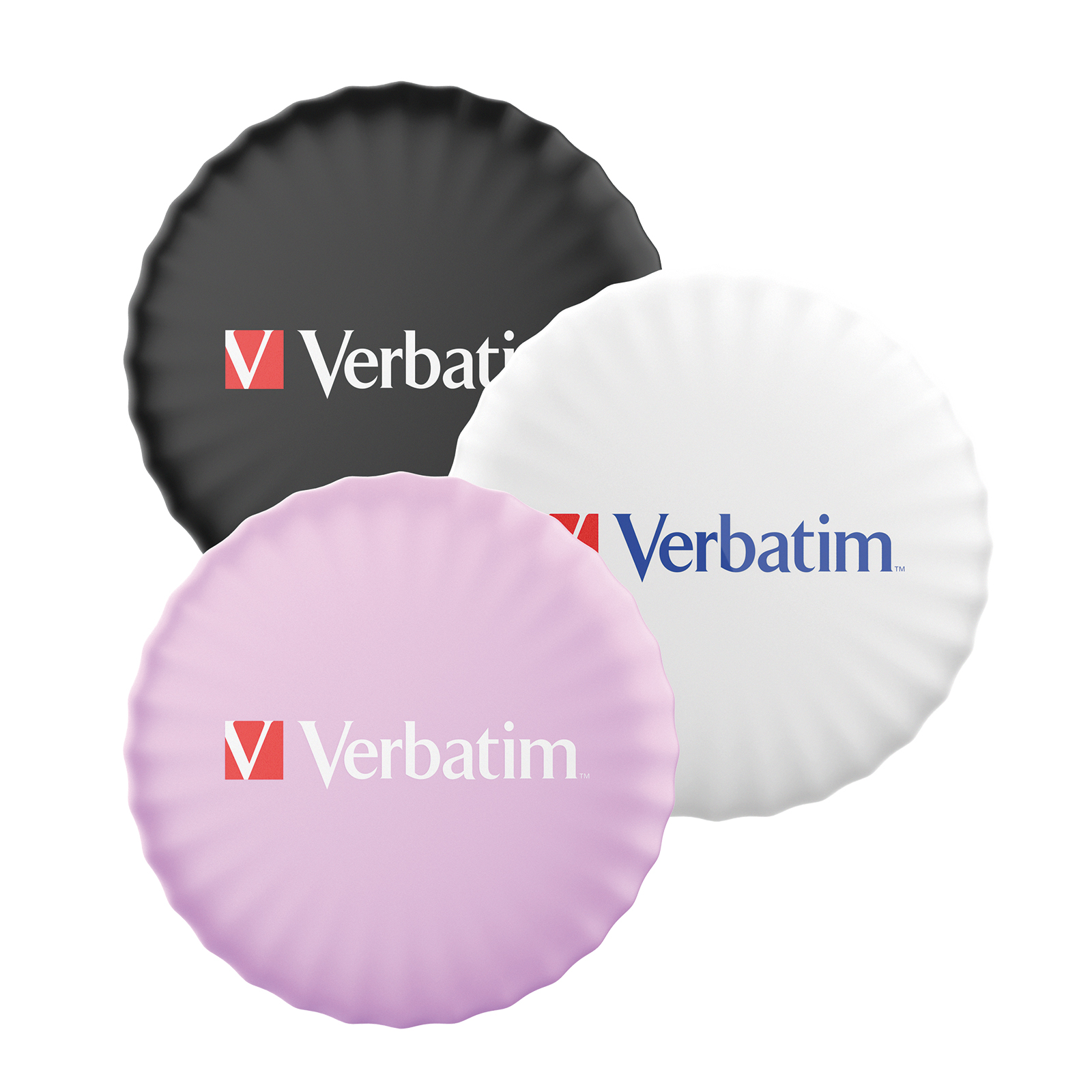 Verbatim My Finder Coin Bluetooth Tracker schwarz/weiß/pink (3er Pack)