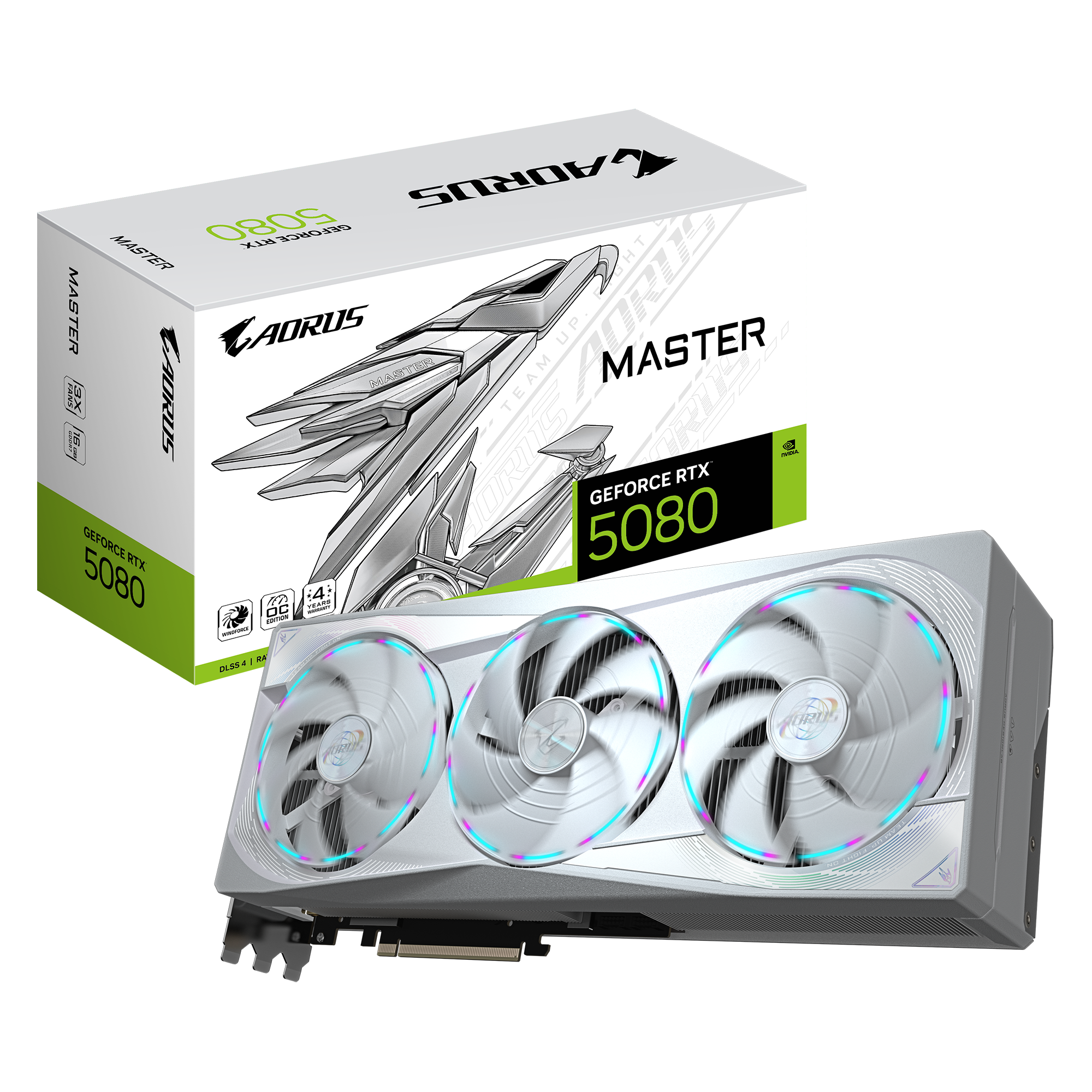 GIGABYTE AORUS GeForce RTX 5080 MASTER ICE 16GB VGA