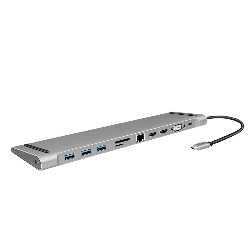 Logilink Dockingstation USB 3.2, 2x HDMI 11-Port, PD5, schw.