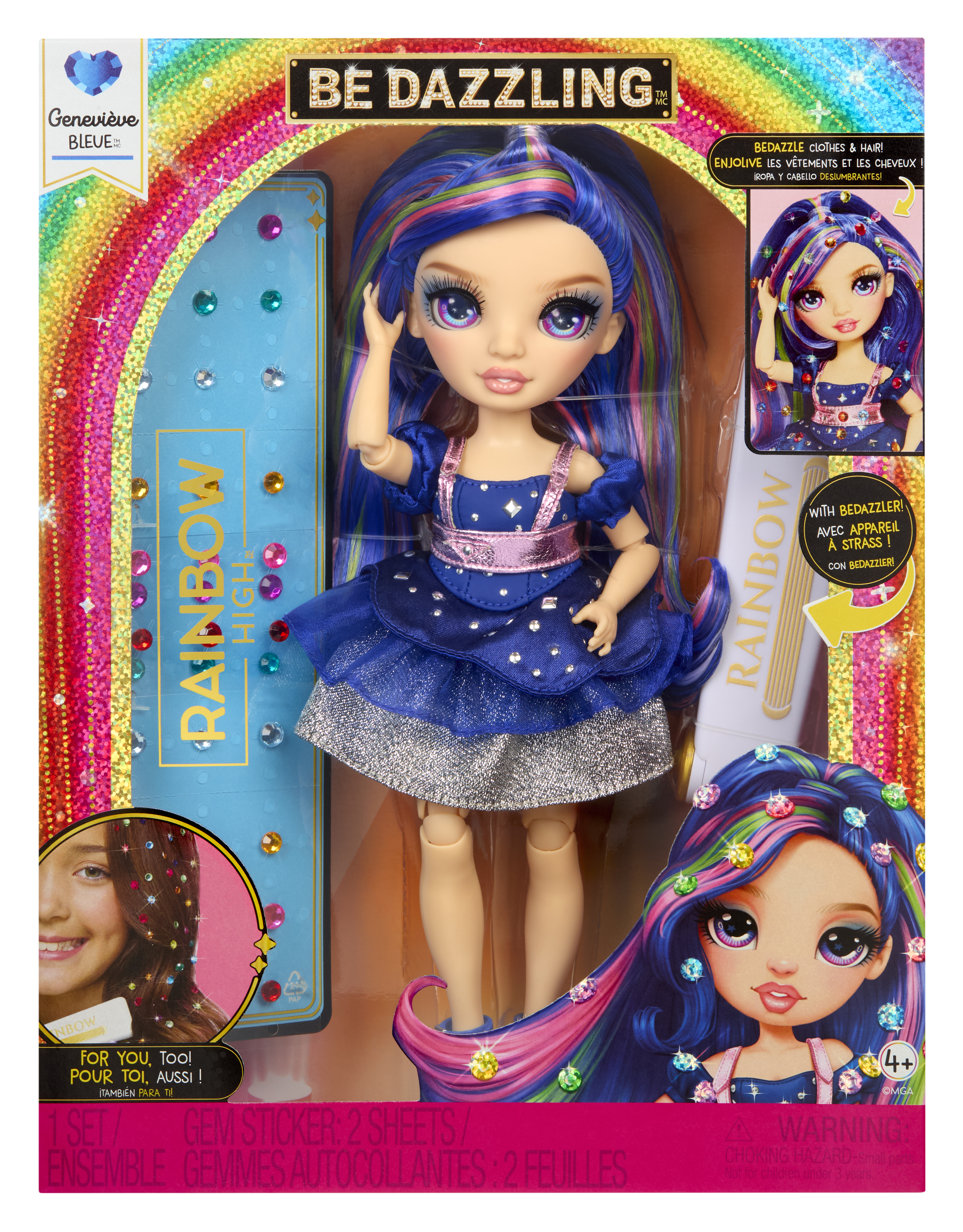 Rainbow High Be Dazzling Fashion Dolls - Genevieve Bleue, Puppe