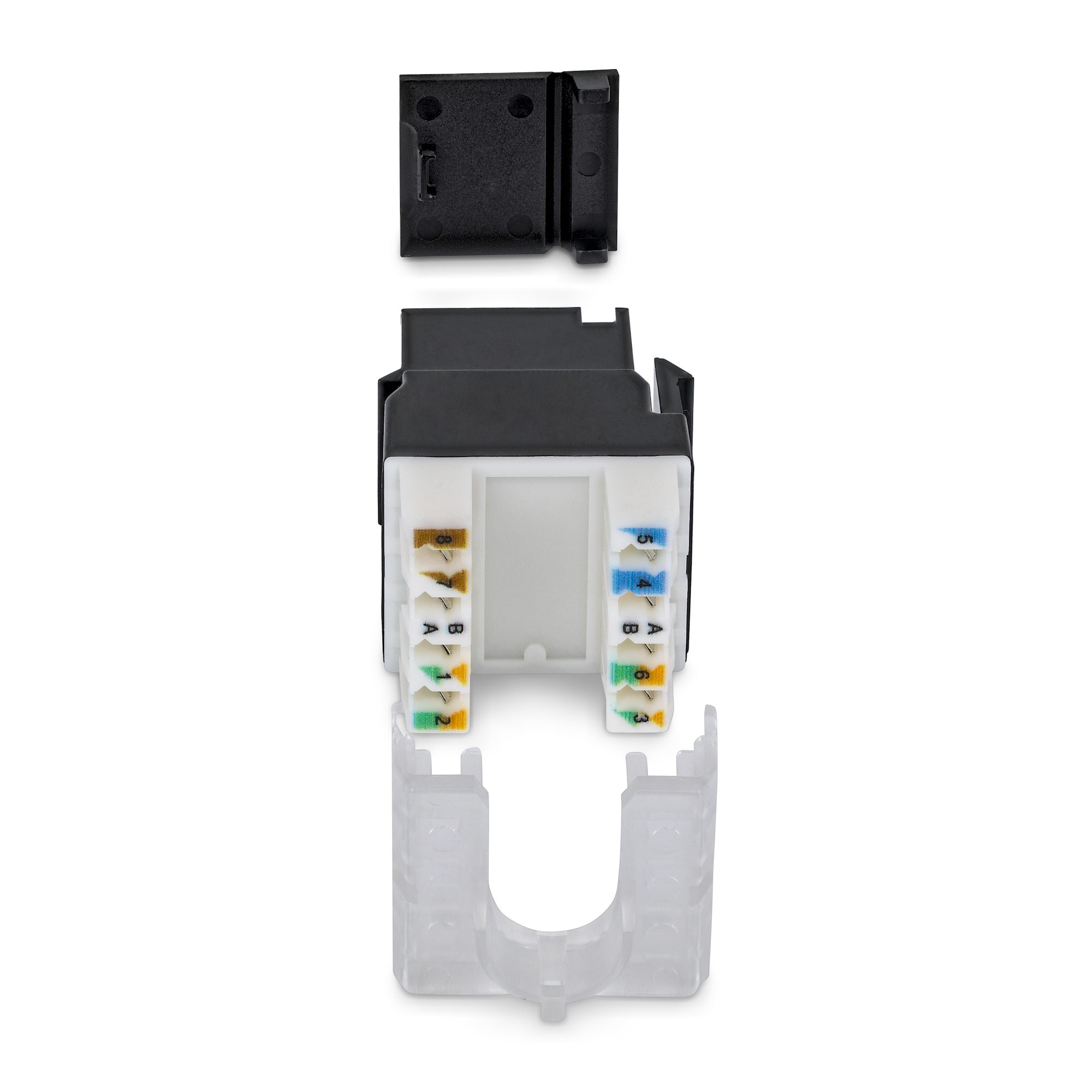 CAT6 KEYSTONE JACK 24-PACK 24-PACK180-DEGREE 110 PUNCH DOWN