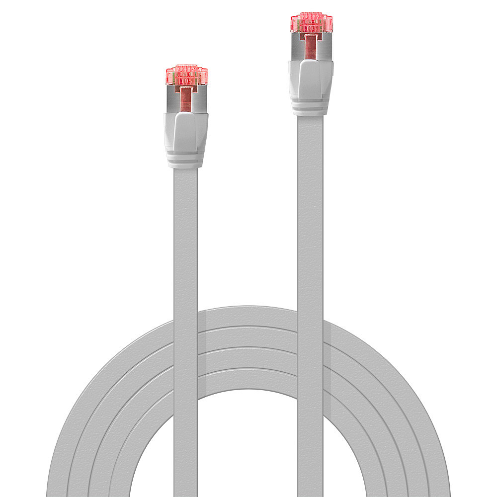 LINDY Patchkabel Cat6 U/FTP Flachband grau 2.00m