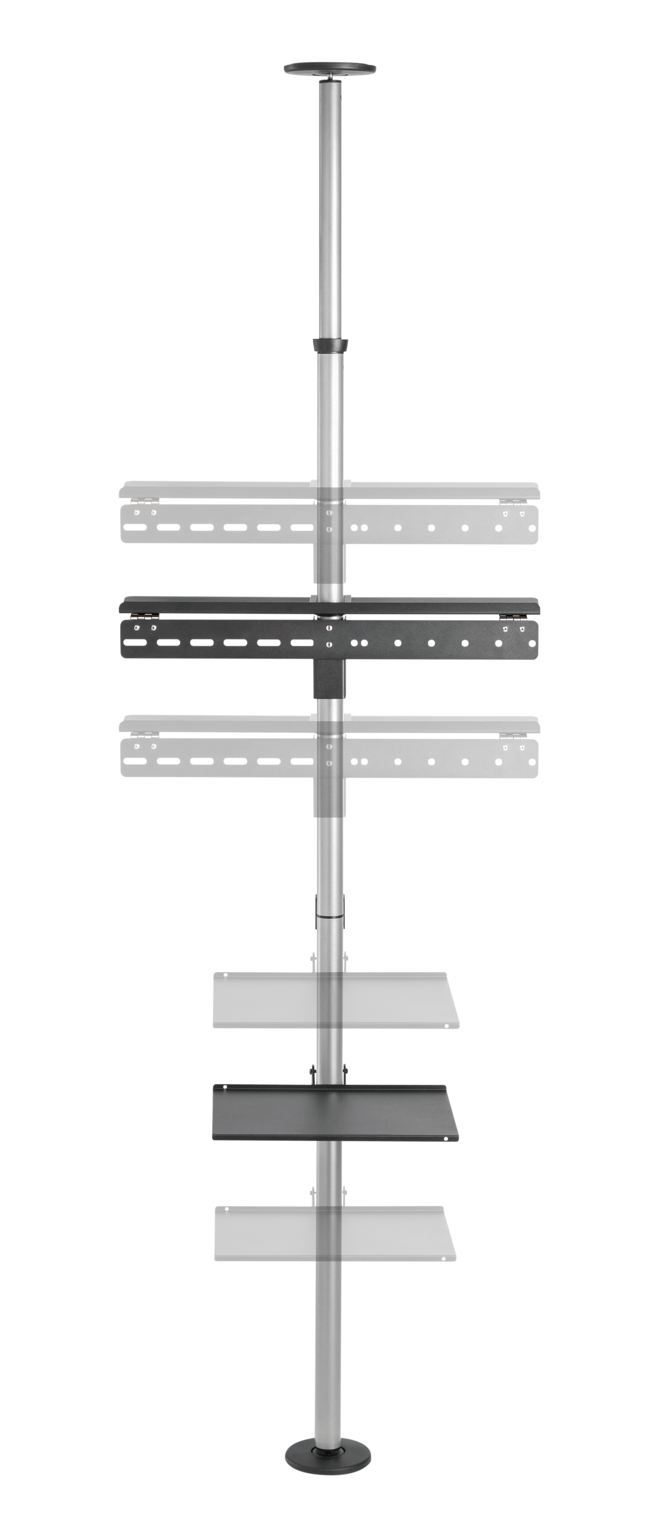 Equip Bodenstandhalter 37-70/1TFT 40kg Boden+Decke sw lite Retail