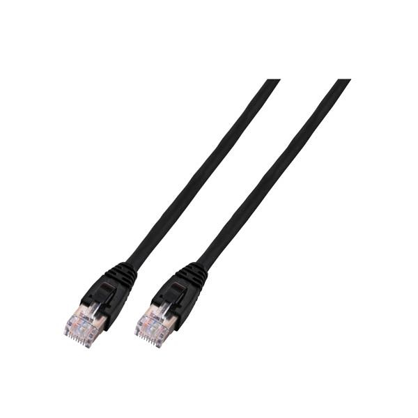 EFB RJ45 Patchkabel U/UTP Cat.6 LSZH CCA 10.00m schwarz