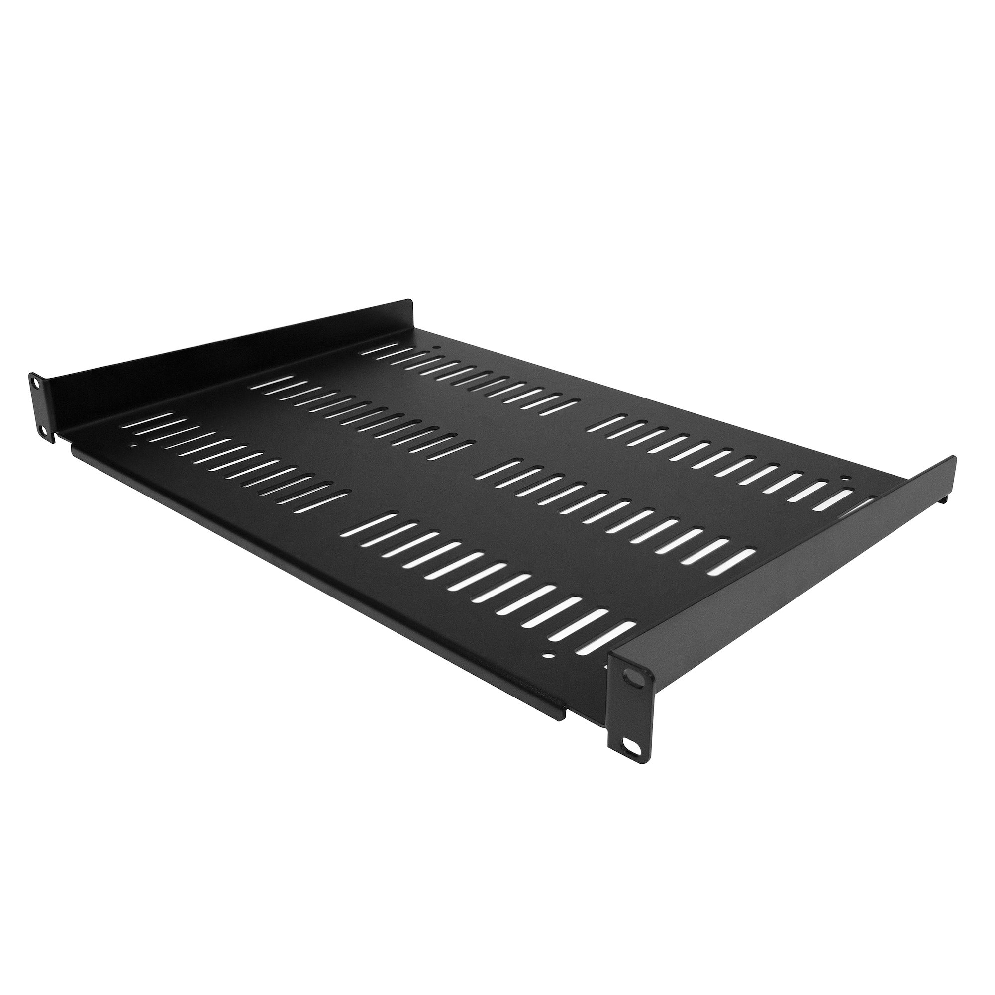 STARTECH.COM 1U Server Rack Shelf - Universal Vented Rack Mount Cantilever Tray for 19in Network Cabinet - Weight Capacity 55lb