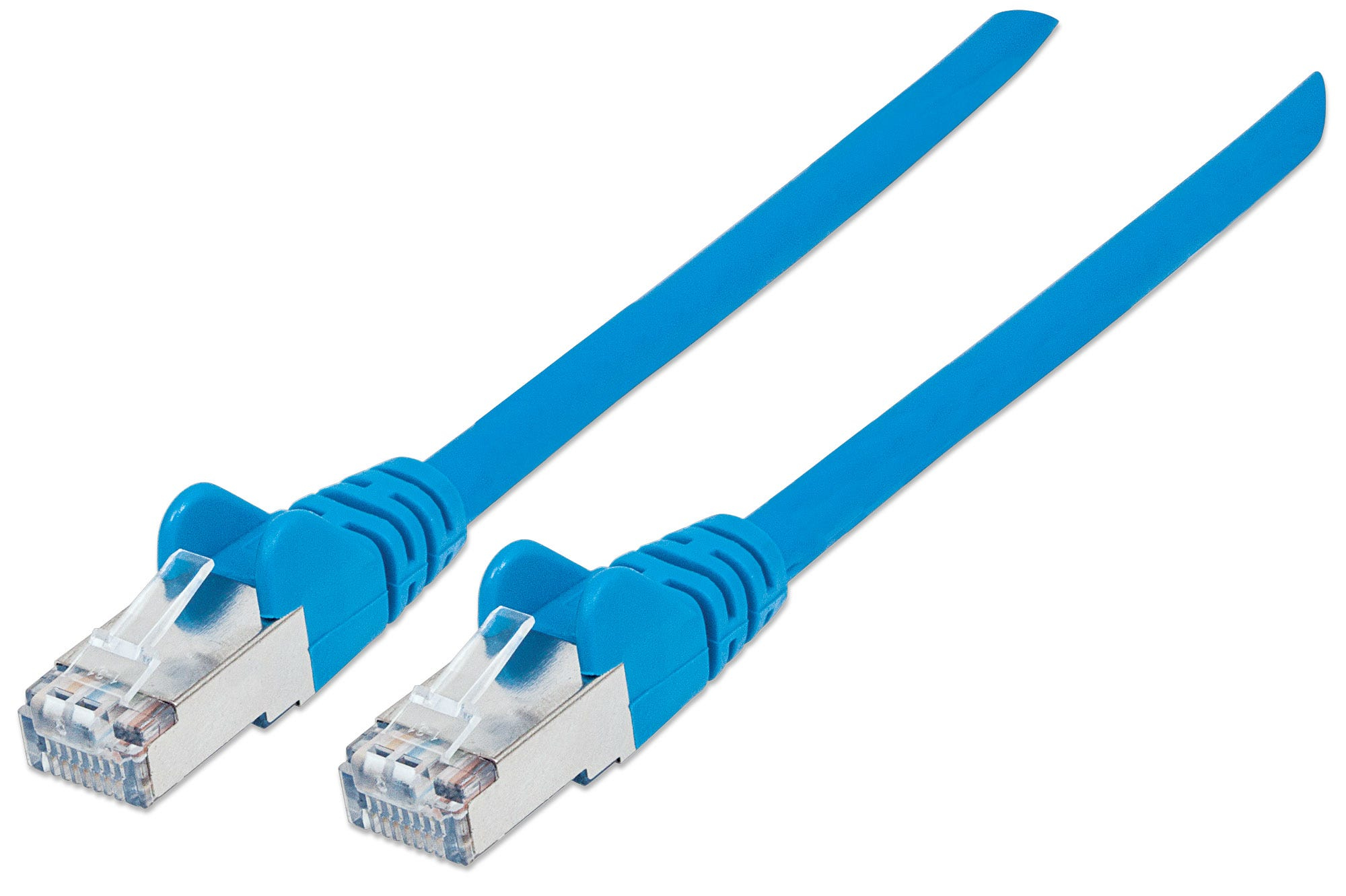 INTELLINET Netzwerkkabel Cat6A S/FTP CU LS0H 2m Blau RJ-45 Stecker / RJ-45 Stecker Vergoldete Kontakte