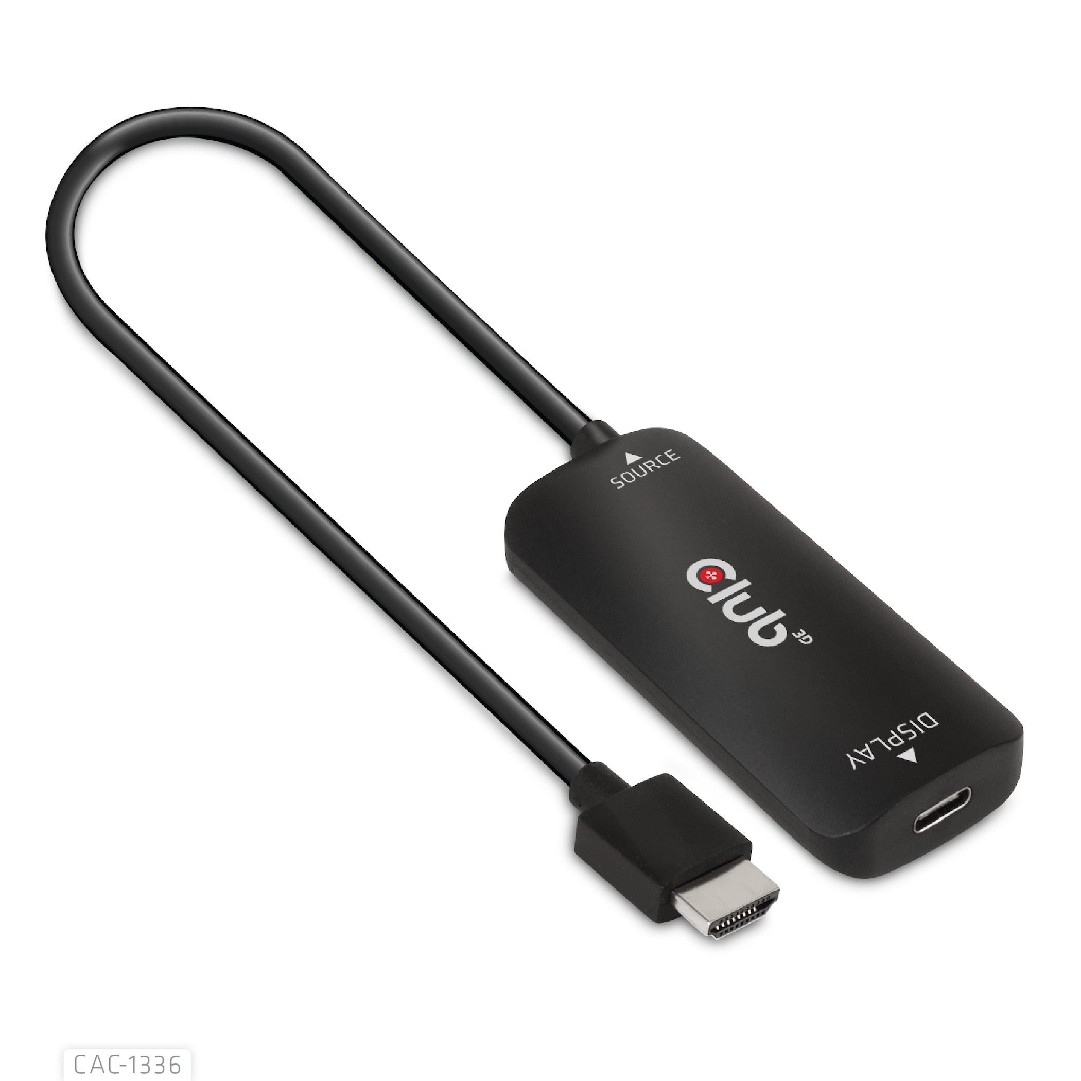 Club3D Adapter HDMI + MicroUSB > USB-C 4K120Hz aktiv St/Bu retail