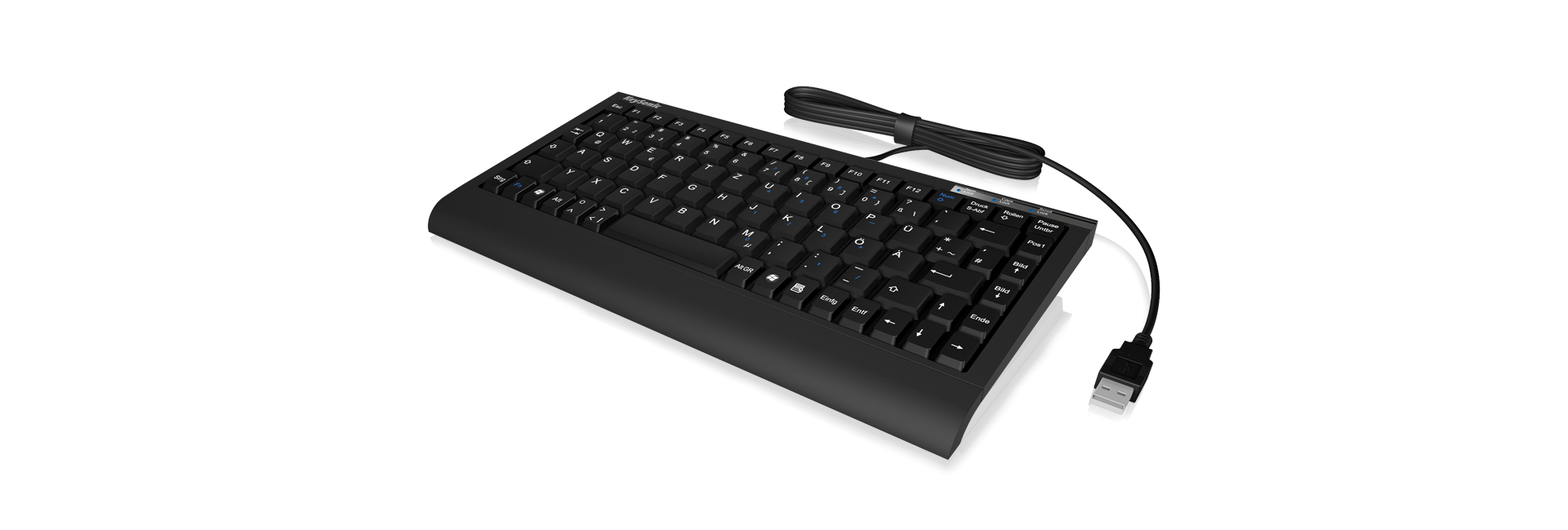 KeySonic Mini-TAS SoftSkin, PS/2-USB-Combo,BK, ACK-595C+(US)