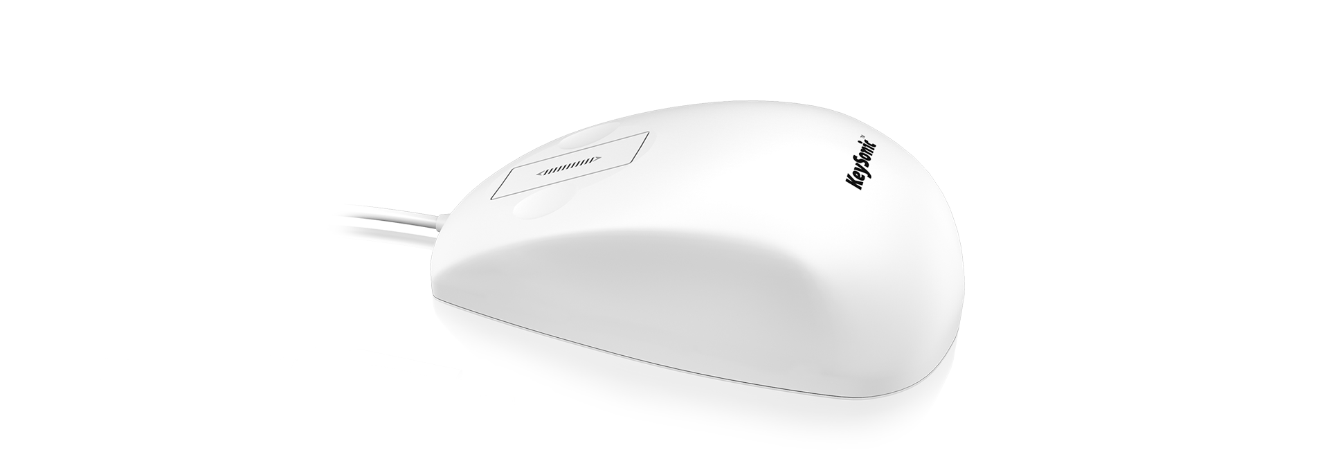 KeySonic WD Maus, Silikone, IP68, WH, KSM-5030M-W
