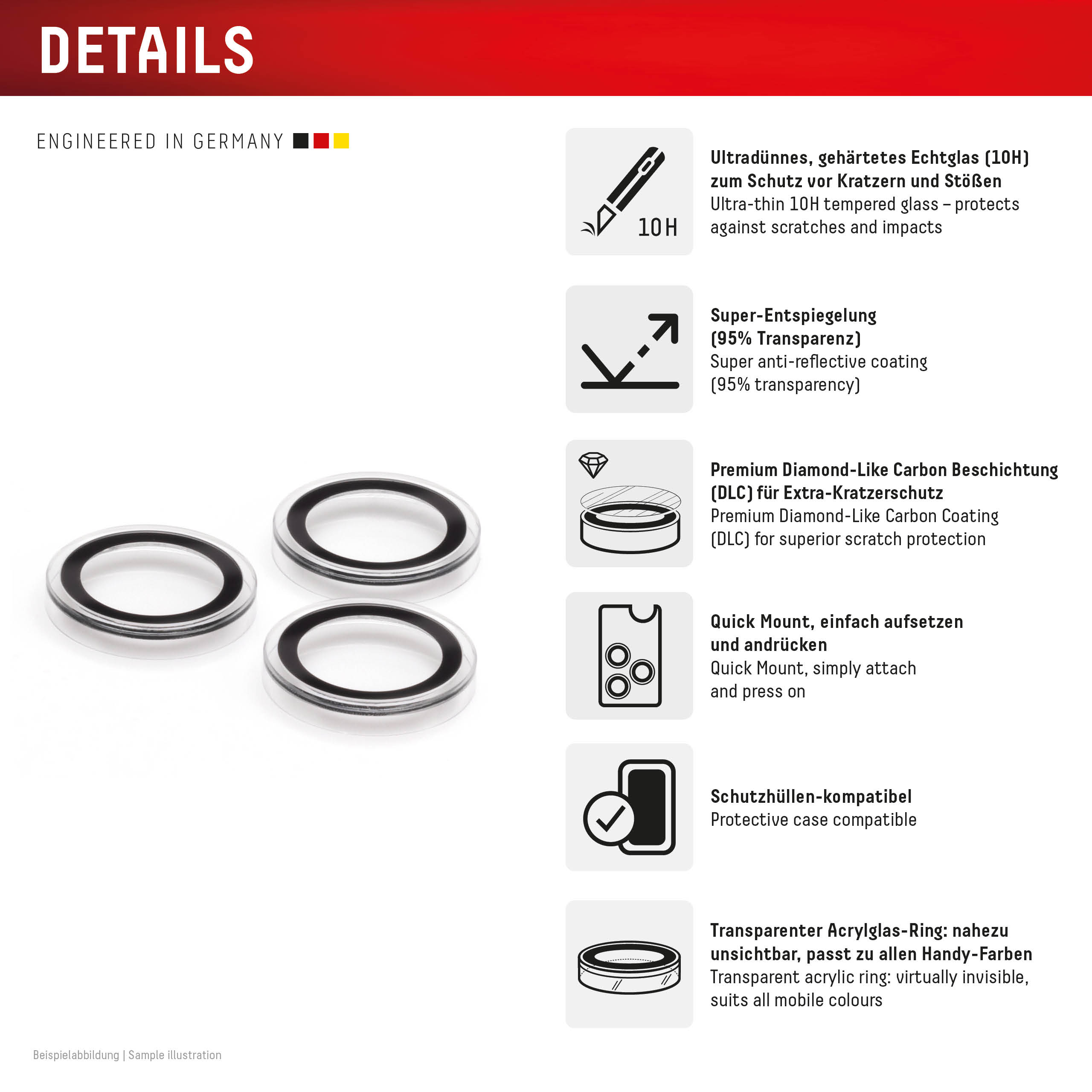 DISPLEX CAMGLASS SINGLE LENS IP 17 PRO/17 PRO MAX