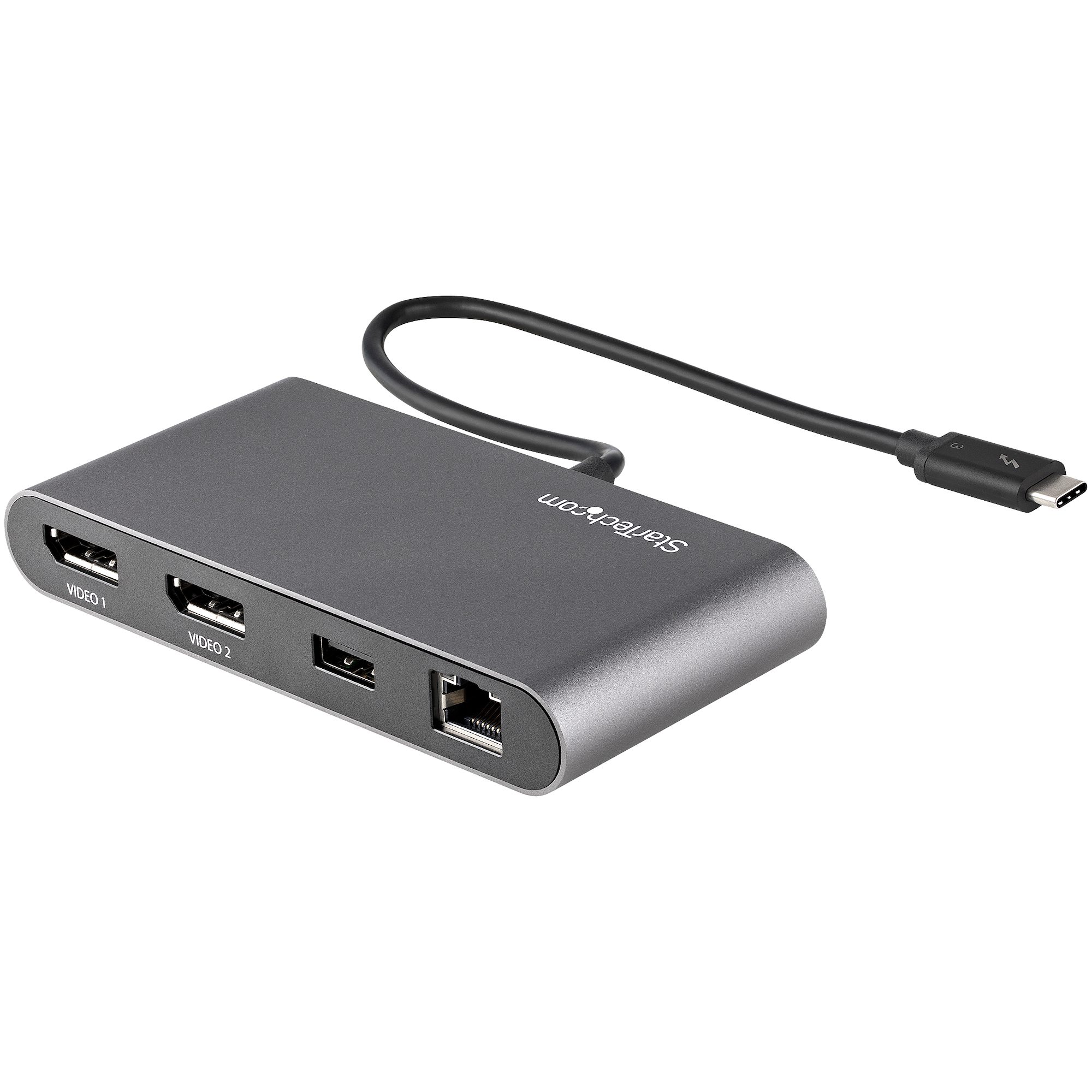 STARTECH.COM Thunderbolt 3 Mini Dock - Tragbare TB3-Dockingstation mit dual Monitoren und DP 4K 60Hz - GbE - Mac/Windows