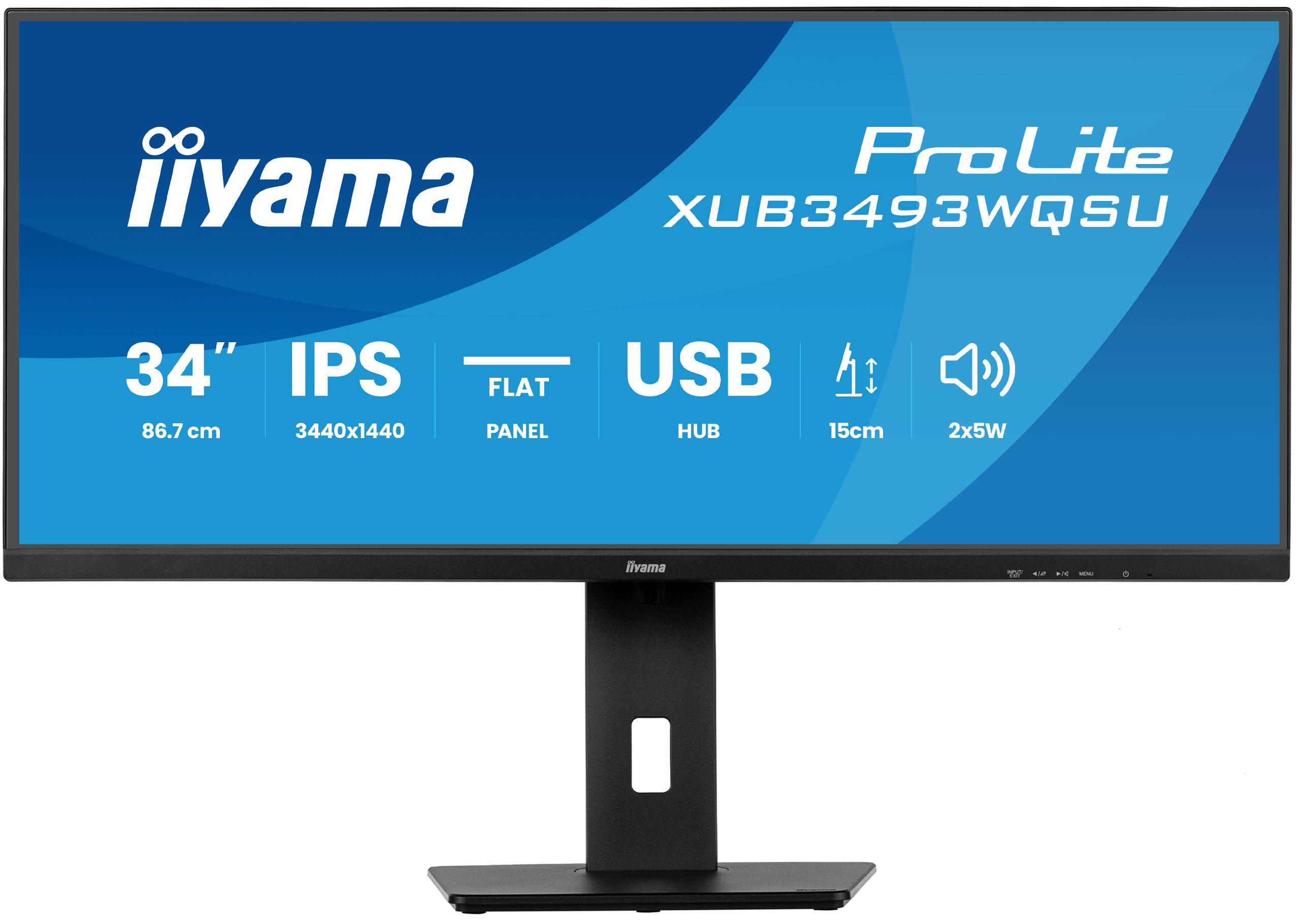 IIYAMA 86,7cm (34) XUB3493WQSU-B6 21:9 HDMI+2xDP+2xUSB-C