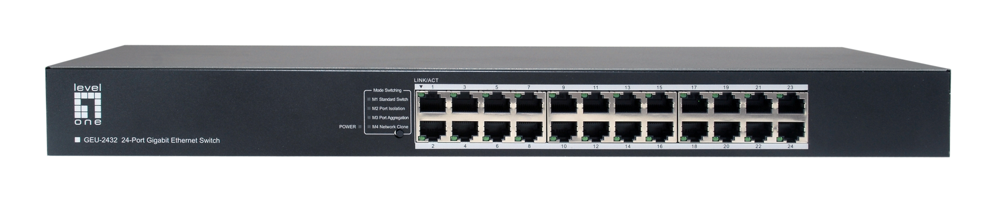 LevelOne Switch 24xGE 19 unmanaged Metall