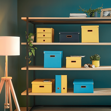 LEITZ Click & Store Cosy Aufbewahrungsbox 32,5 l blau 32,0 x 36,0 x 31,0 cm, 1 St.
