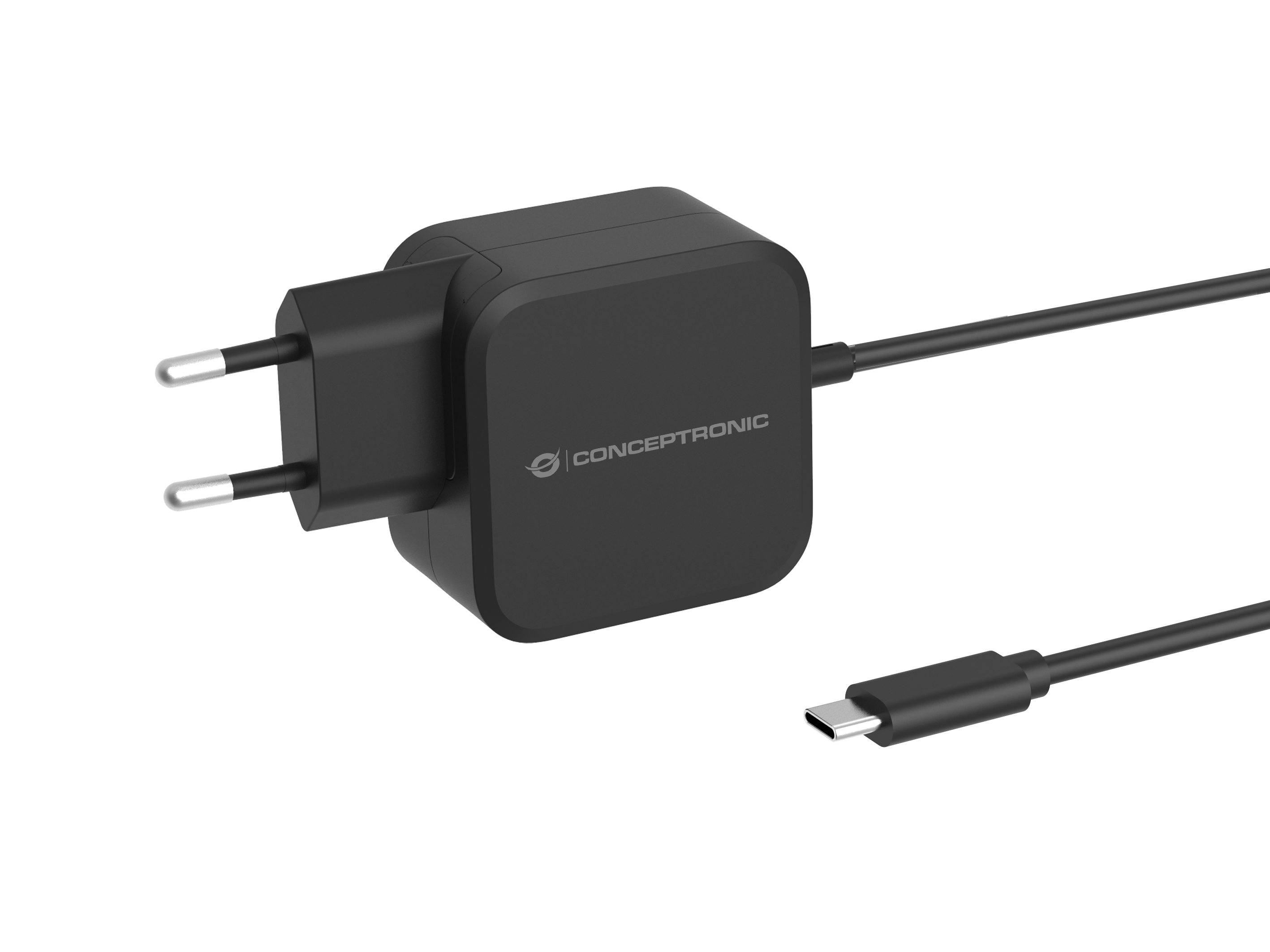 CONCEPTRONIC Ladegerät 1Port GaN USB-C Desk 67WPD3.0/PPS sw
