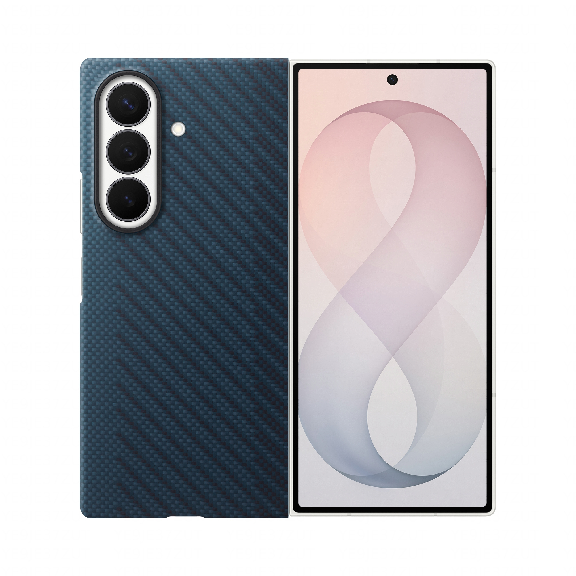 SAMSUNG Carbon Magnet Case für Galaxy Z Fold8 Ultra Blue