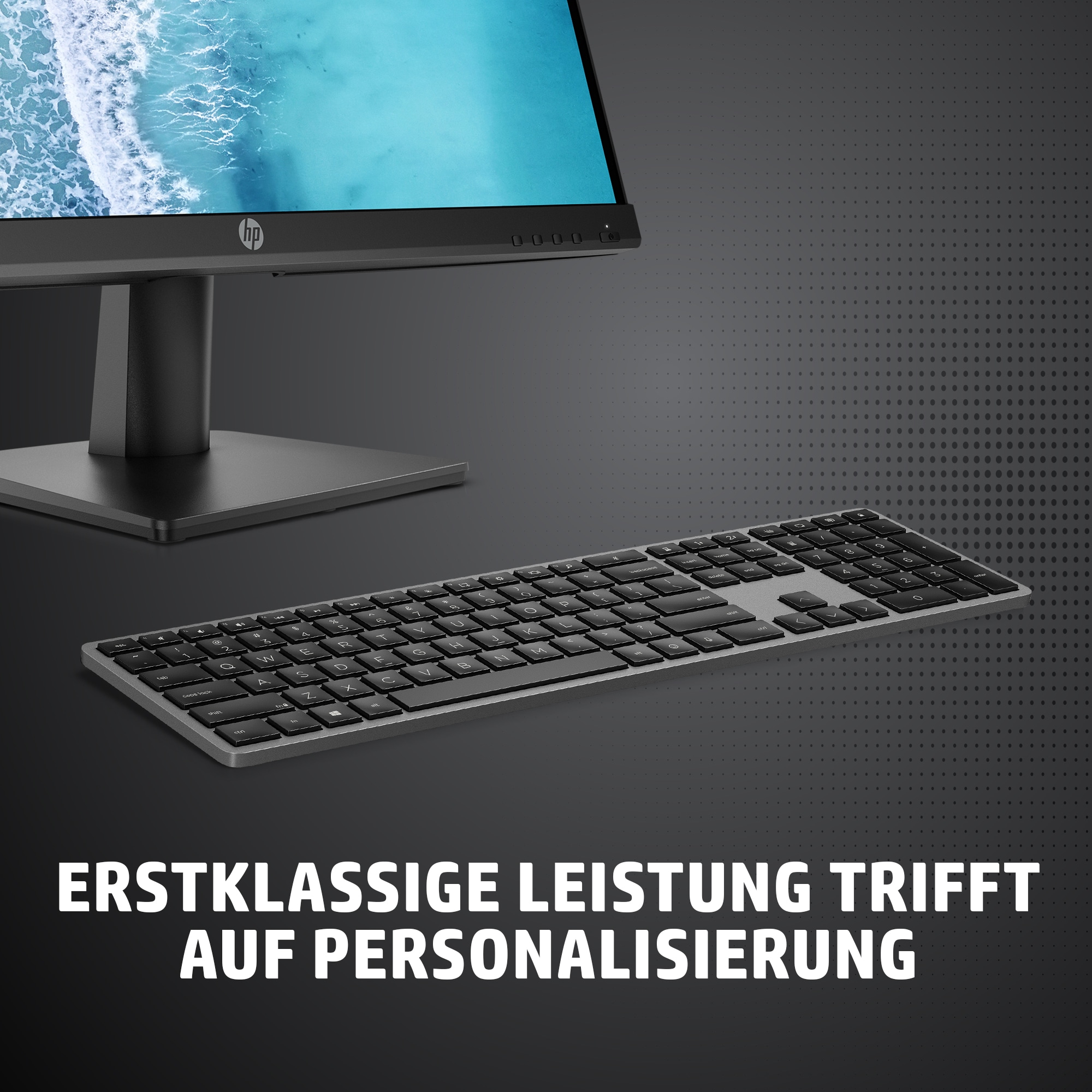 HP 975 USB+BT Dual-Mode Wireless Keyboard Tastatur kabellos(DE)