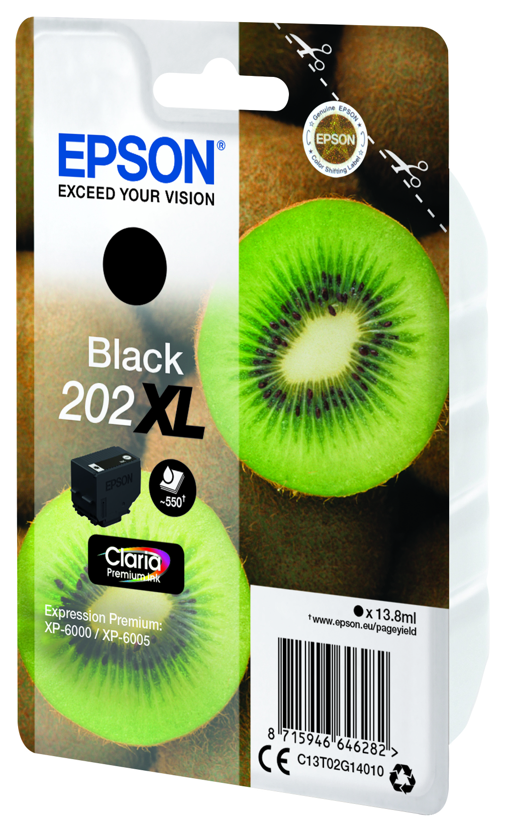 EPSON 202XL/T02G14 (Kiwi) schwarz Druckerpatrone