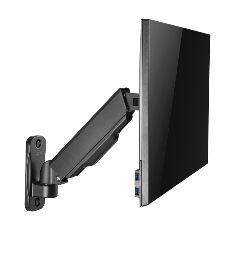 Logilink Monitorwandhalterung 17-32,Gasdruckfeder, 90-380mm