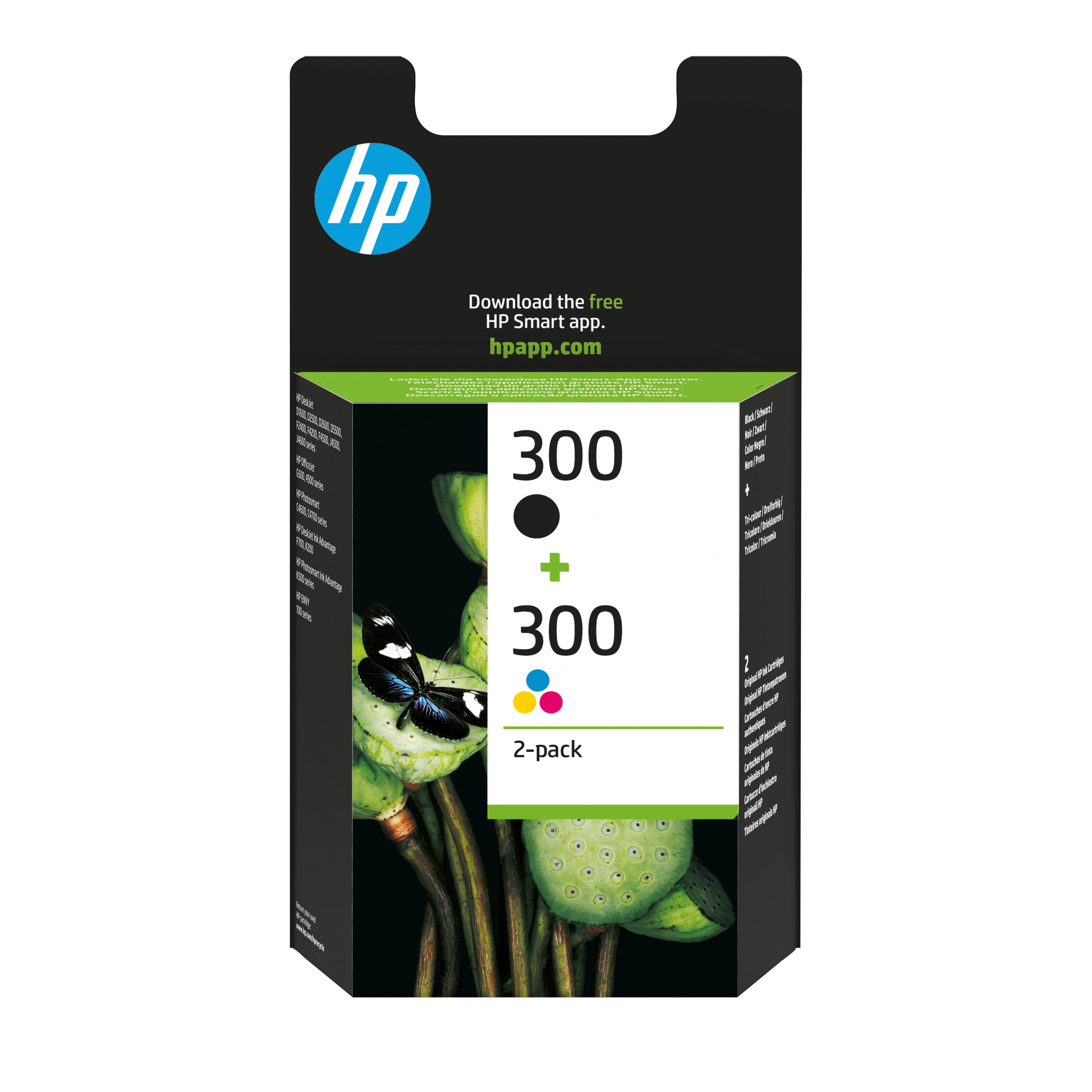 HP 300 Schwarz+Dreifarbig Tintenpatrone
