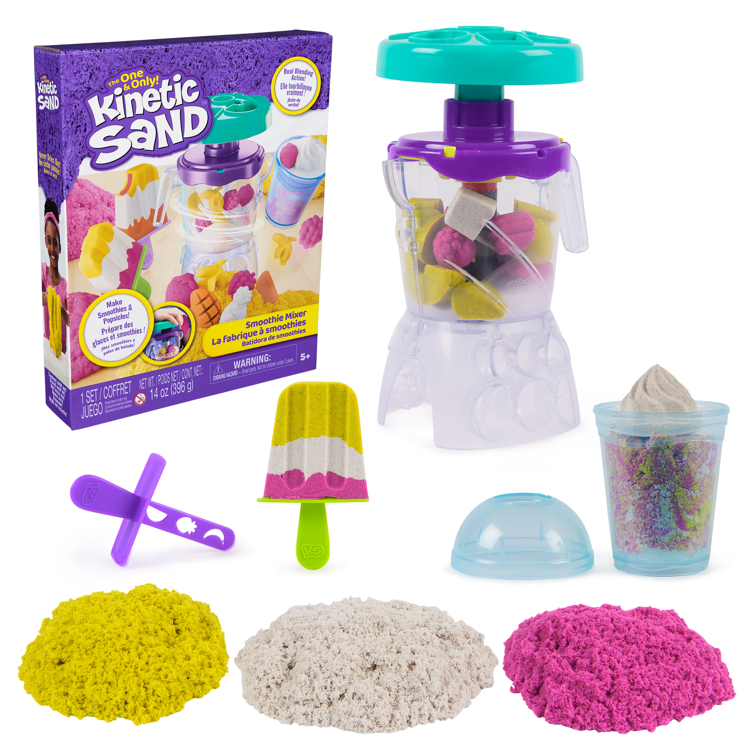 Kinetic Sand - Smoothie Mixer Spielset, Spielsand
