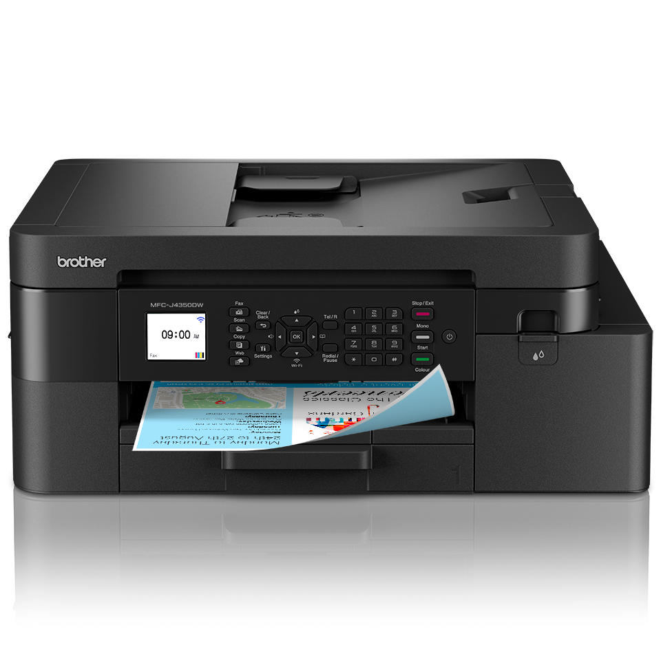 brother MFC-J4350DW 4 in 1 Tintenstrahl-Multifunktionsdrucker schwarz, brother EcoPro Ready