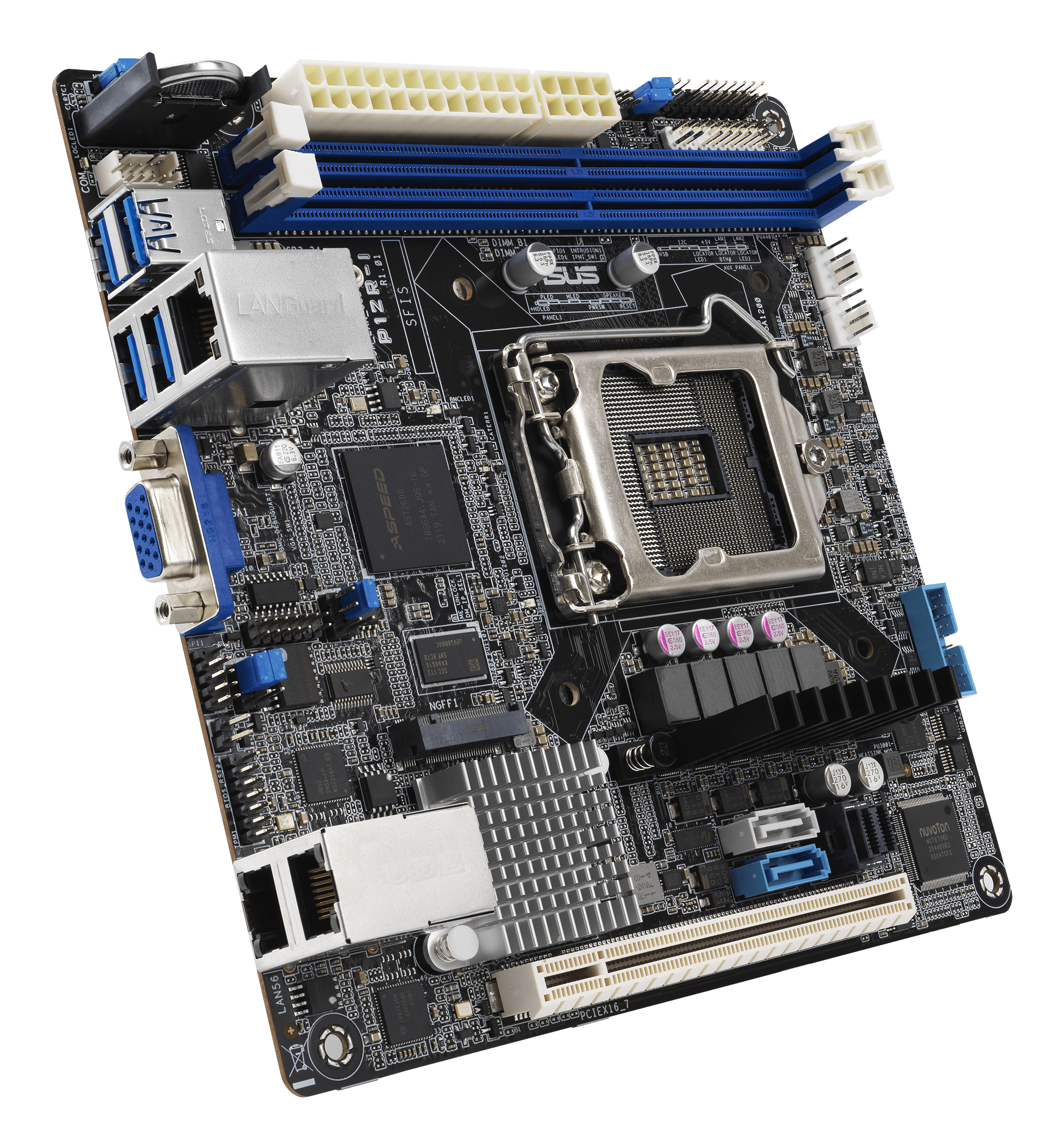 ASUS P12R-I/AMSB10 LGA1200 mini ITX Server MB 2xDDR4 1xm.2 6xSATA