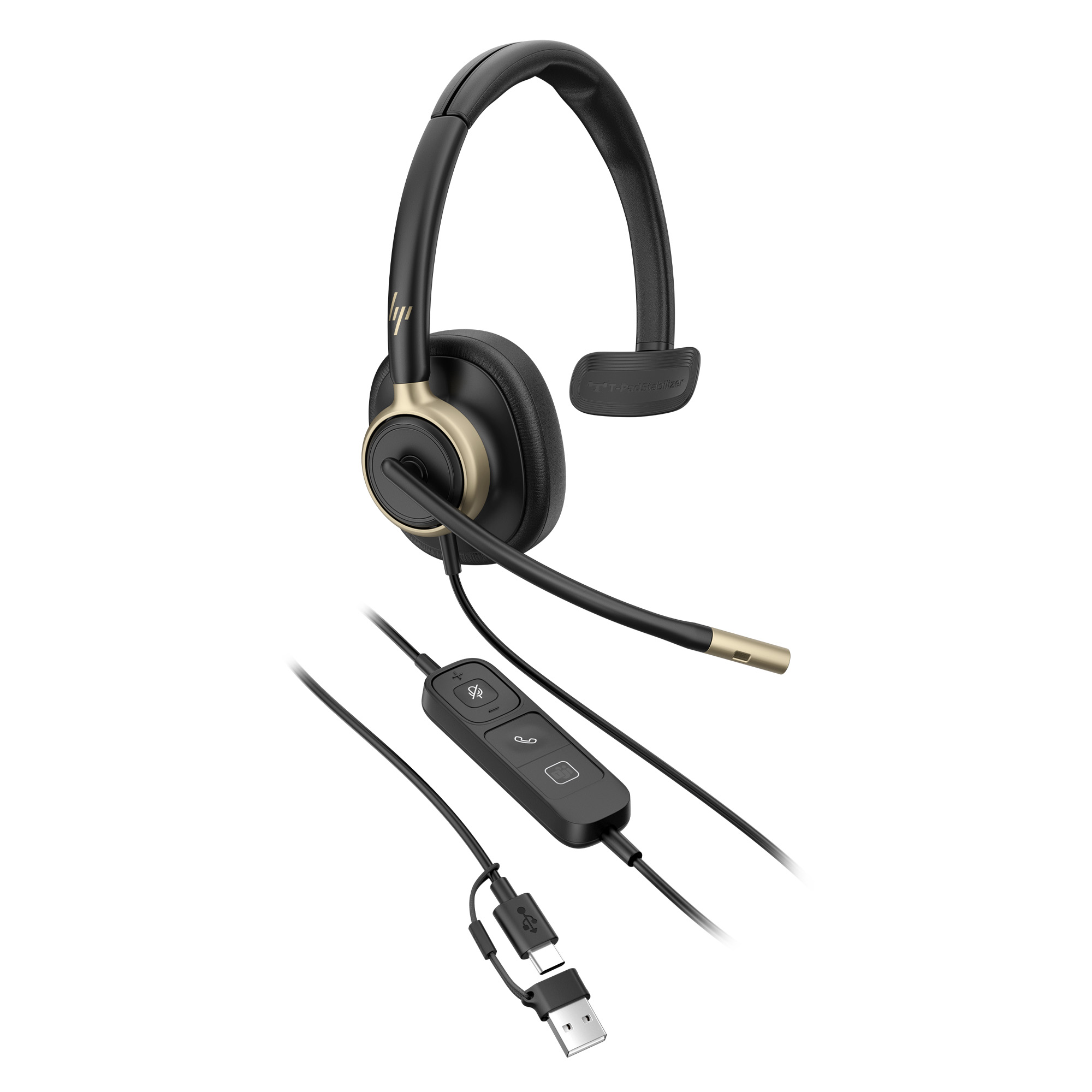 HP POLY MISSION 815 MONAURAL USB WIRED HEADSET WW