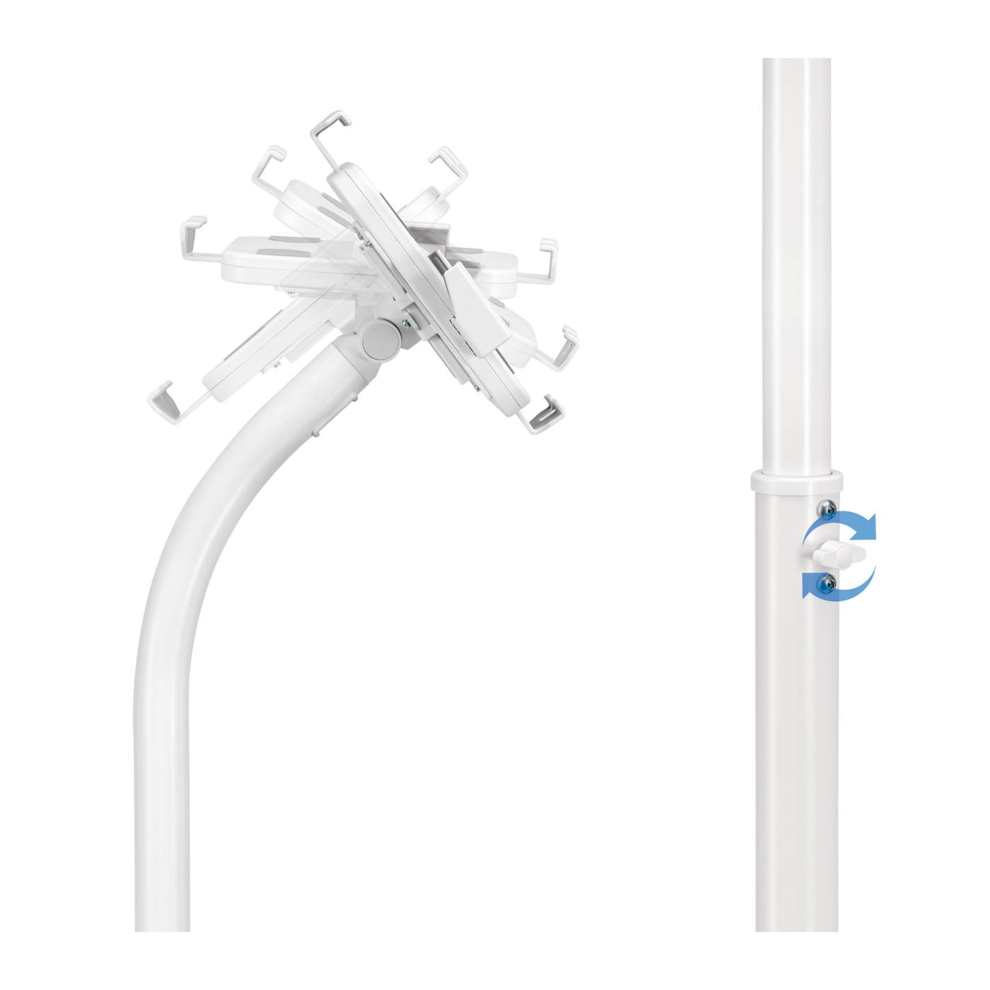 MANHATTAN abschließbarer Standfuß für Tablets 7,9-11 weiß