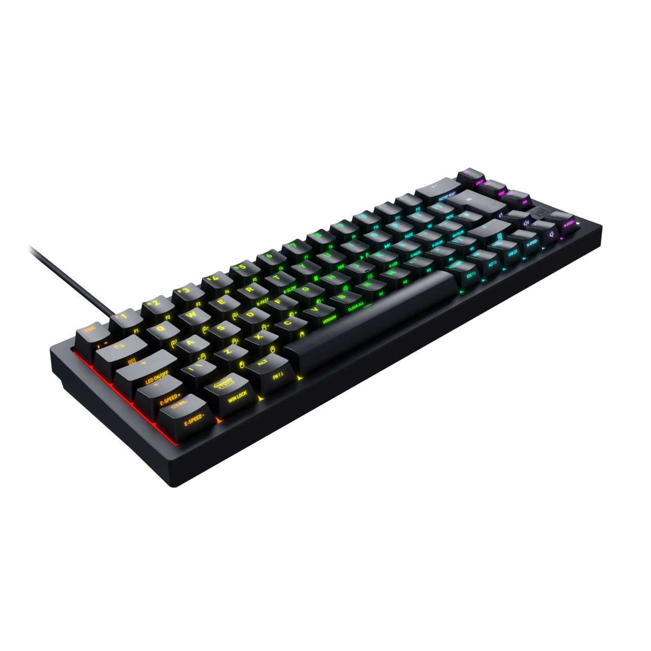 CHERRY XTRFY K5V2 Tastatur RGB Wired DE MX Rot TKL 65% sw
