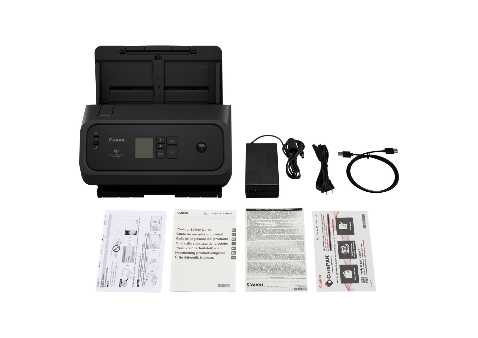 CANON DR-C350 A4 Document Scanner Duplex 50ppm 100 sheet ADF USB