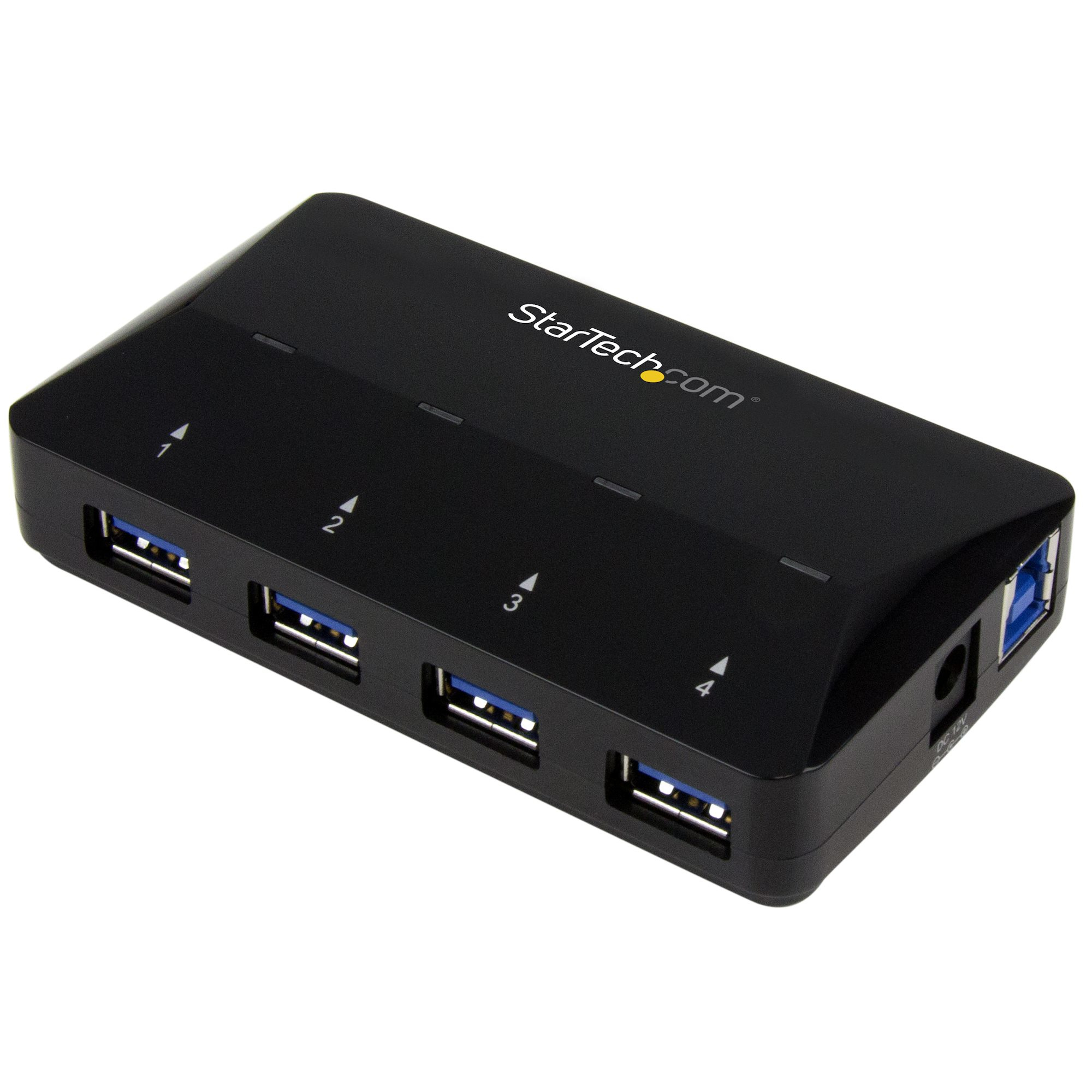 STARTECH.COM 4 Port USB 3.0 Hub plus dedizierter Ladeanschluss - 1 x 2.4 A Port - Desktop USB Hub und Schnelllade Station