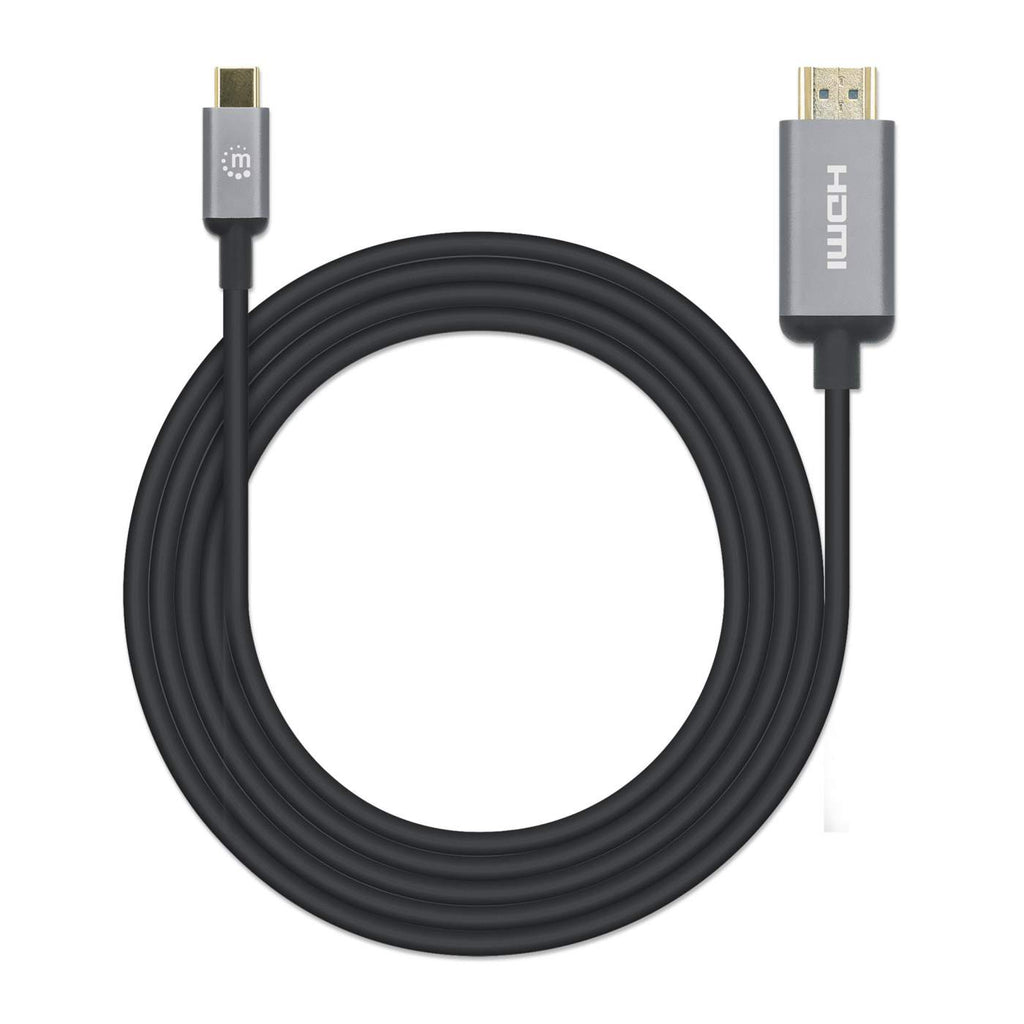 MANHATTAN 4K@60Hz USB-C auf HDMI-Kabel Stecker/Stecker 2m